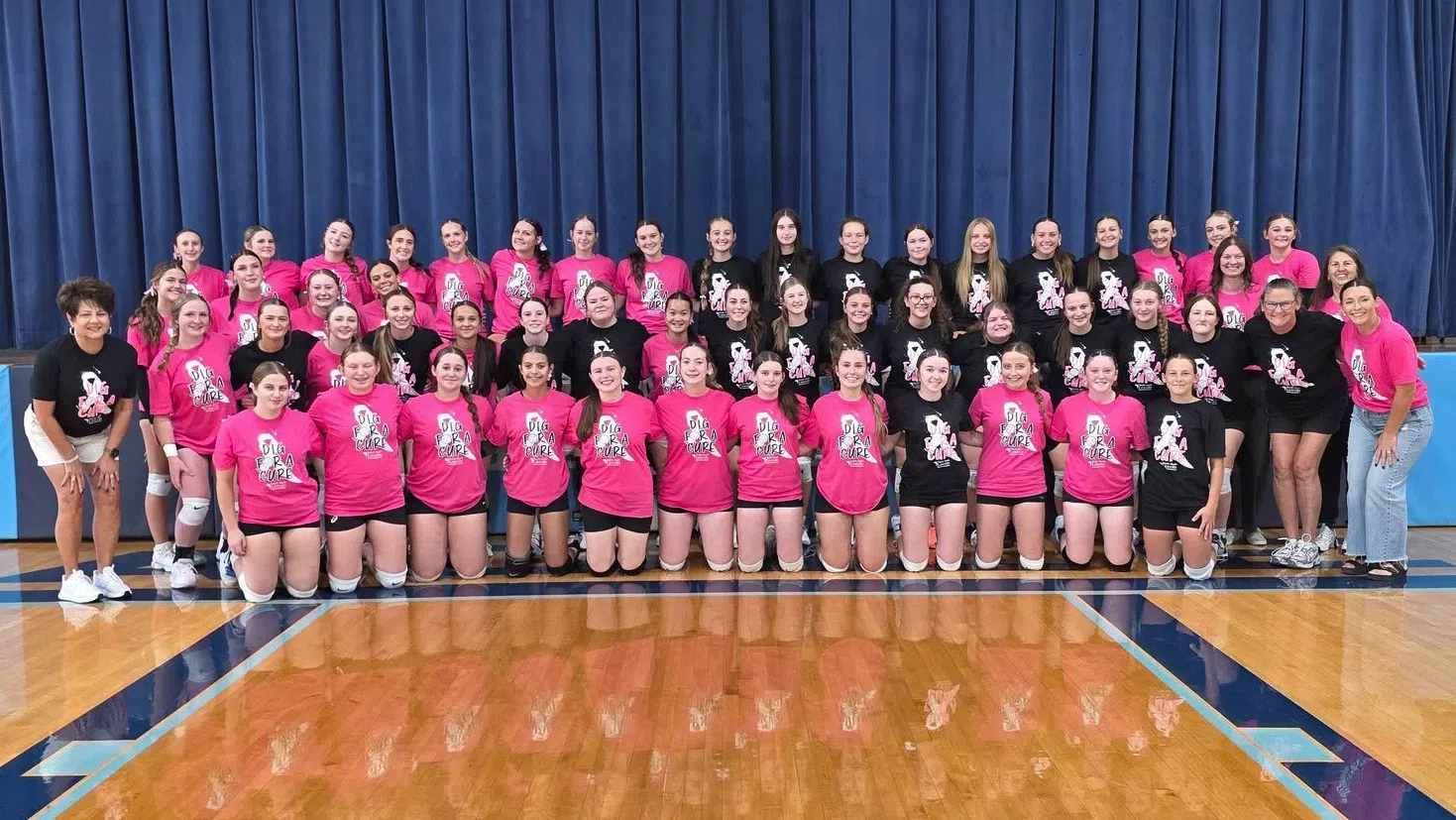 SEB Falls to Oblong in Two Sets for Dig for a Cure Game