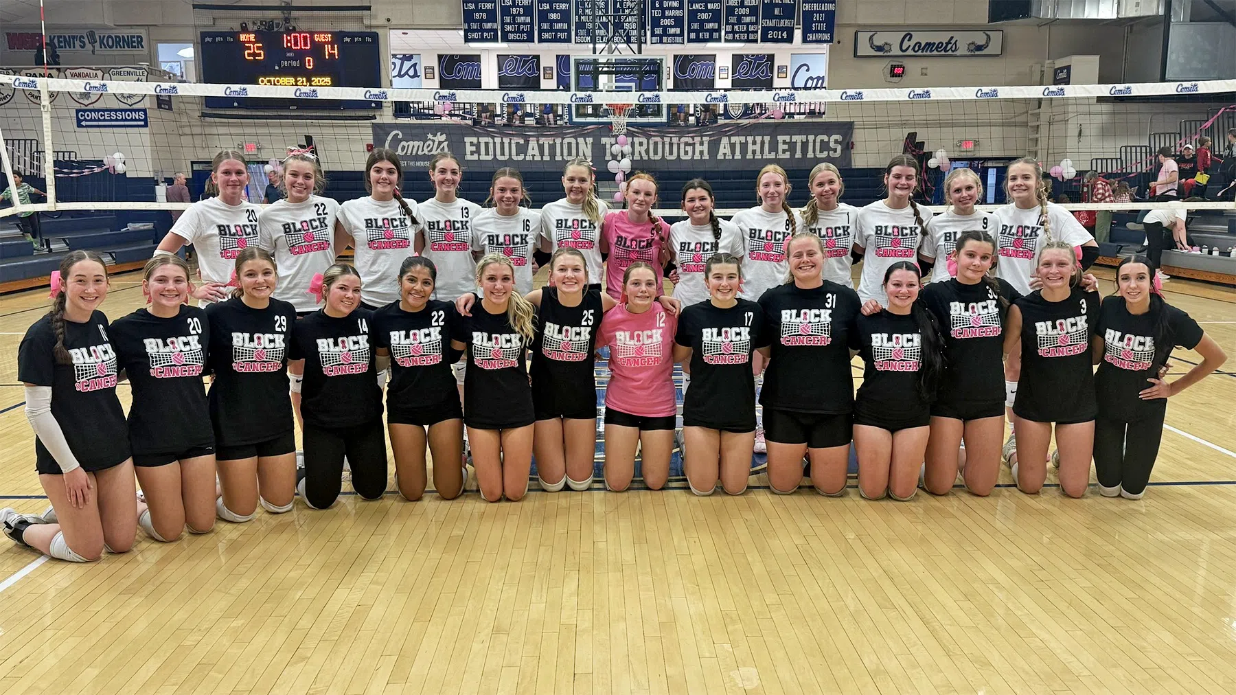 Lady Vandals Fall in Three Sets in Annual Volley for a Cure Match