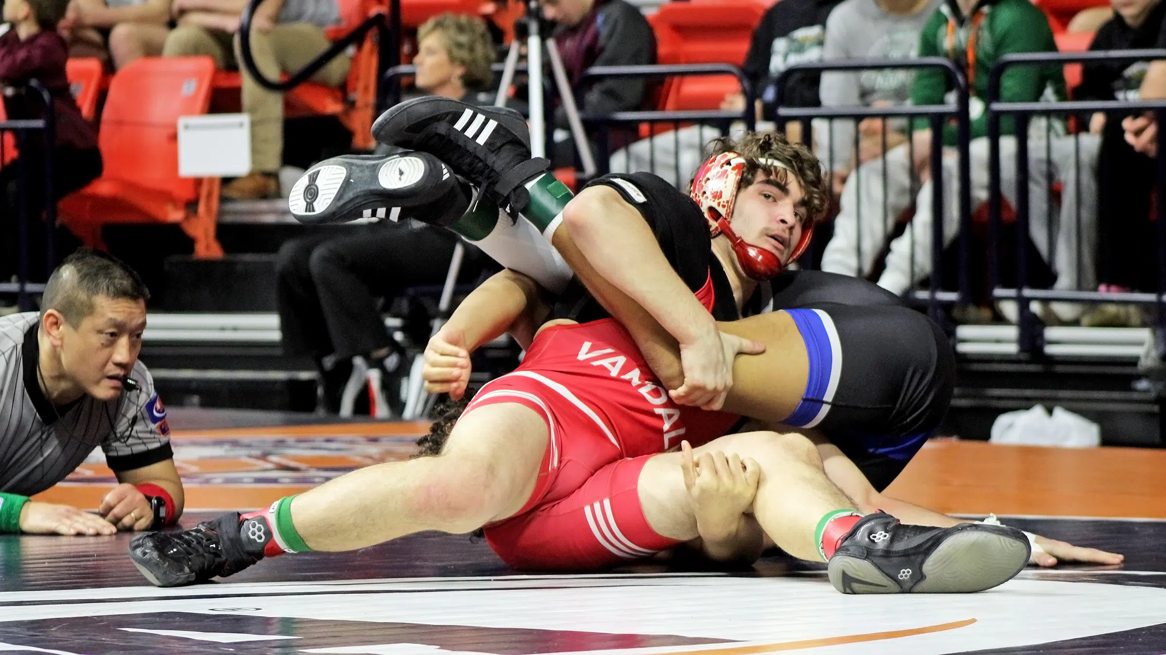Vandalia's Dillon Hinton is a First-Time Champion at IHSA Individual Wrestling State Finals, Takes 157lb Championship