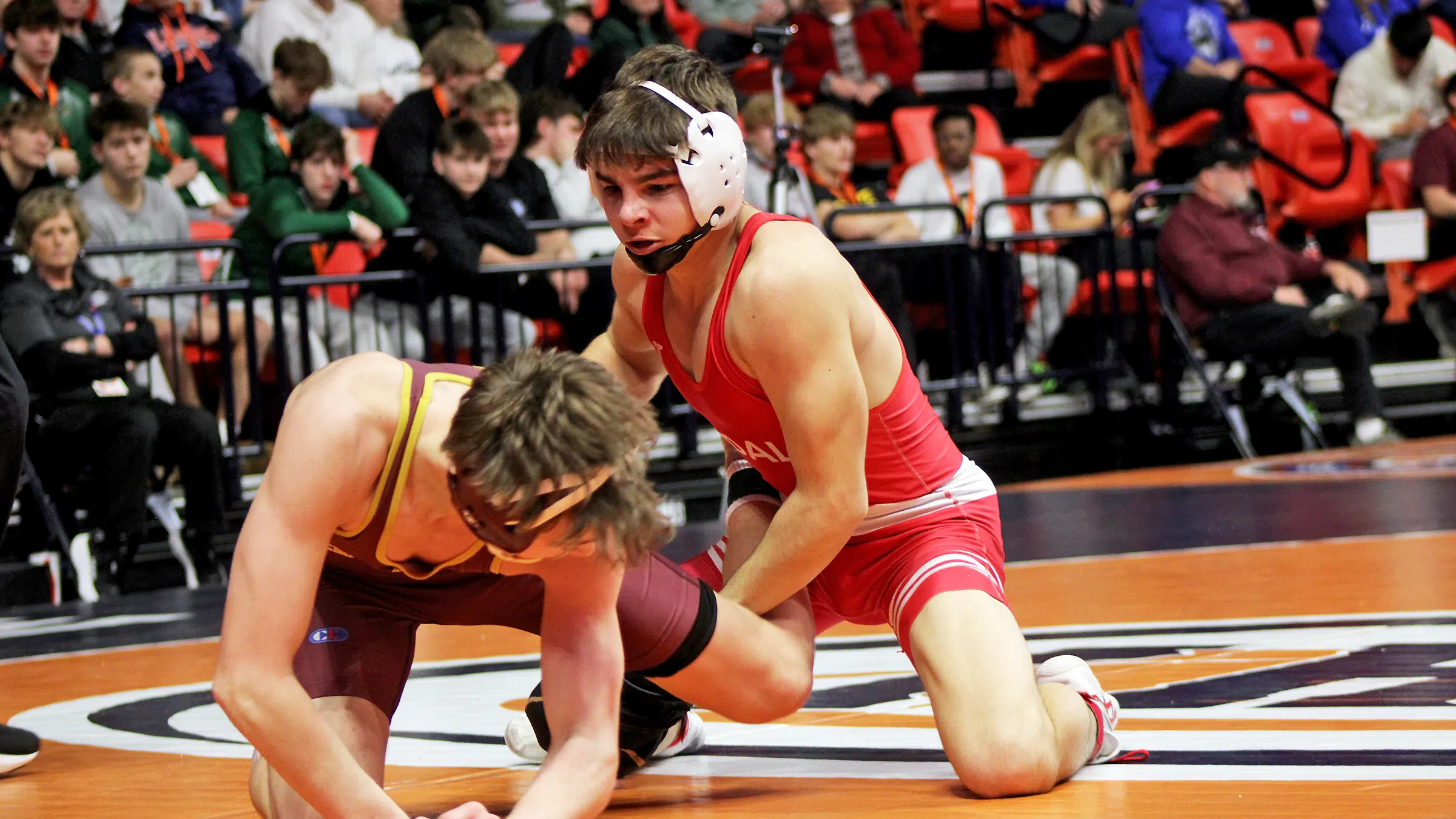 Vandalia's Max Philpot is Back-to-Back Champion at IHSA Individual Wrestling State Finals, Takes First Place at 132lbs