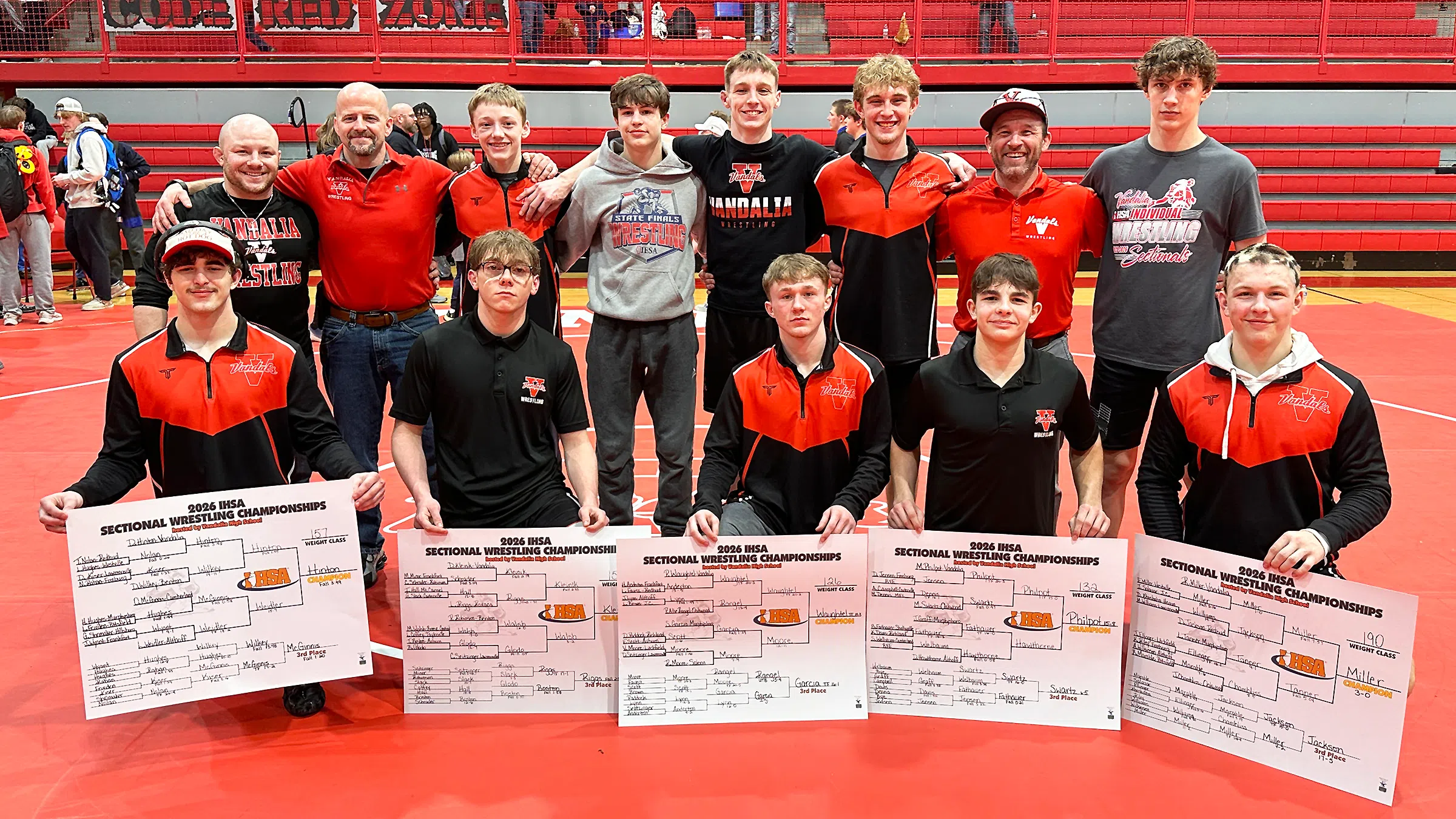 Ten Vandals Wrestlers Are Headed to Individual State Finals