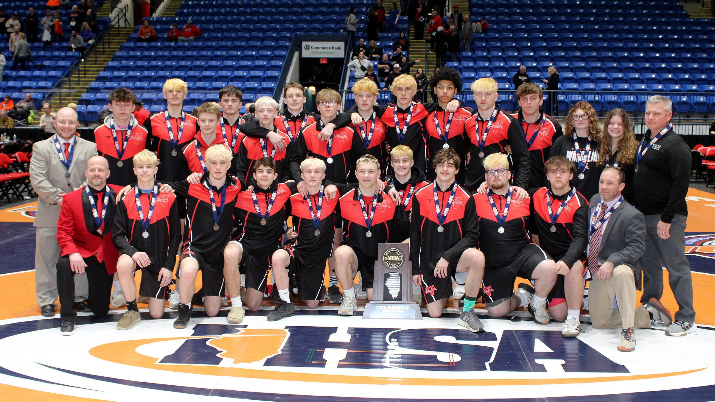 Vandals Struggle Against Coal City, Fall in Dual Team State Championship Match