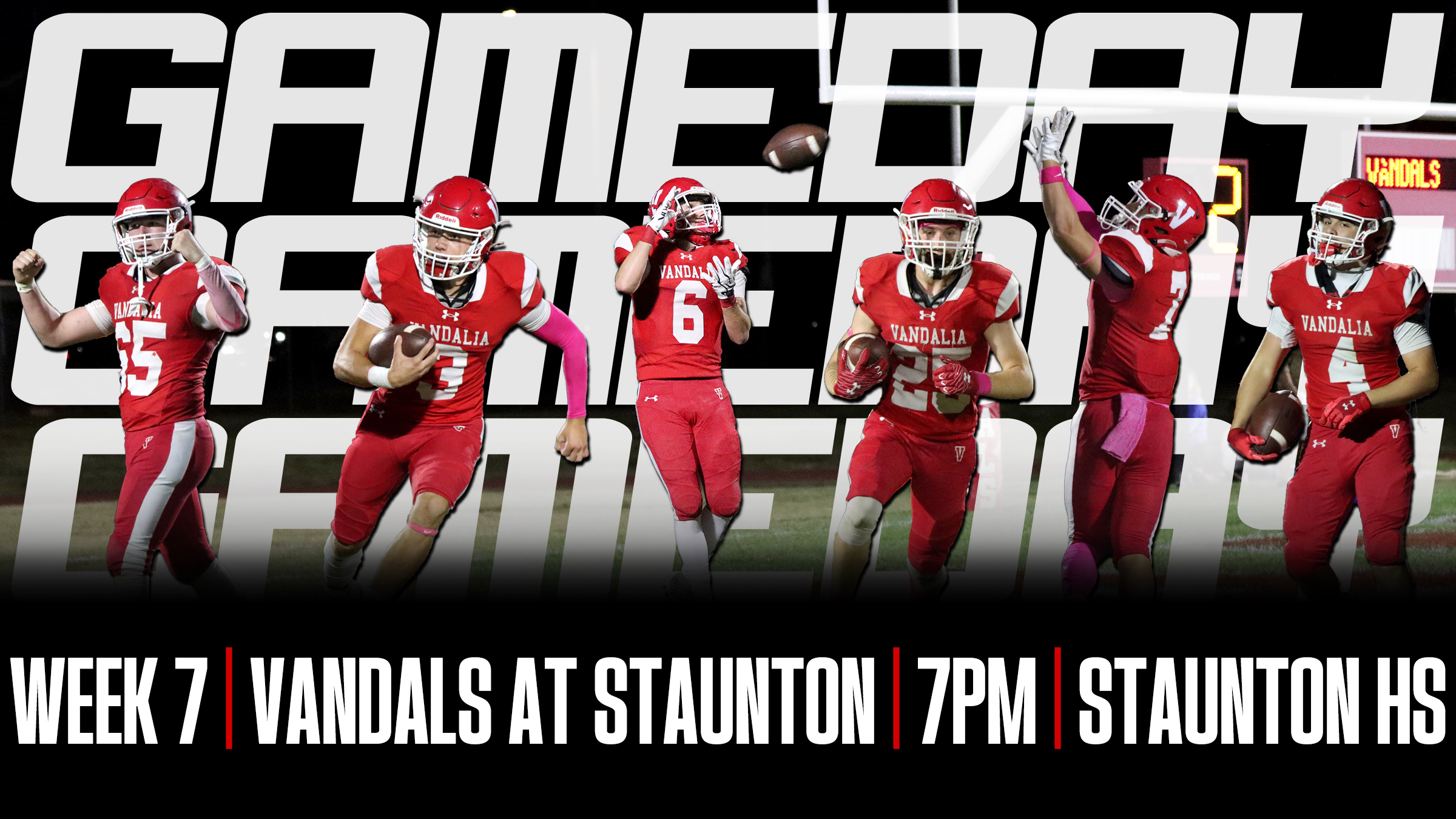 Vandals Football at Staunton tonight to take on the Bulldogs
