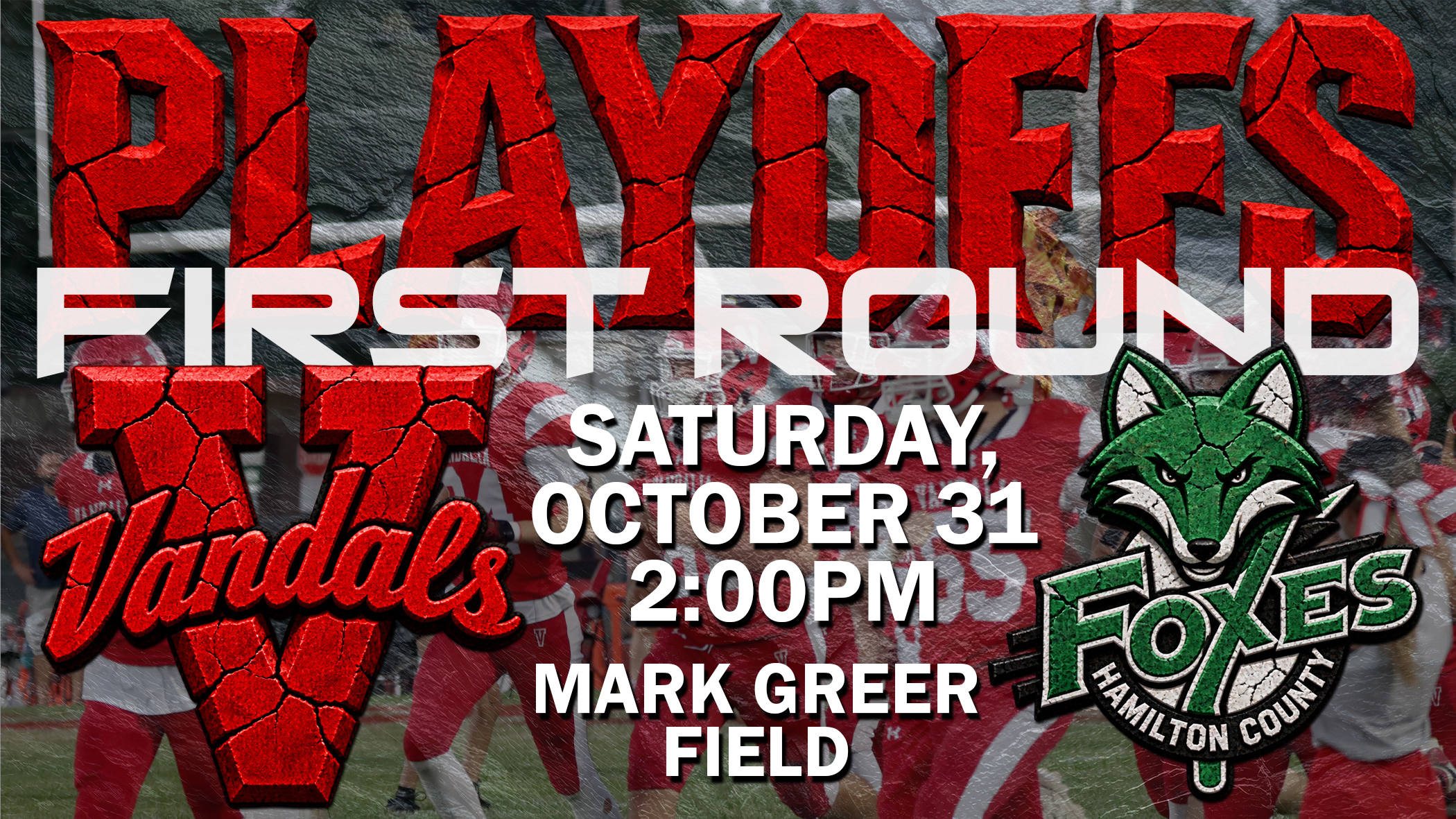 Vandals set to host Foxes for Saturday afternoon First Round Playoff Game