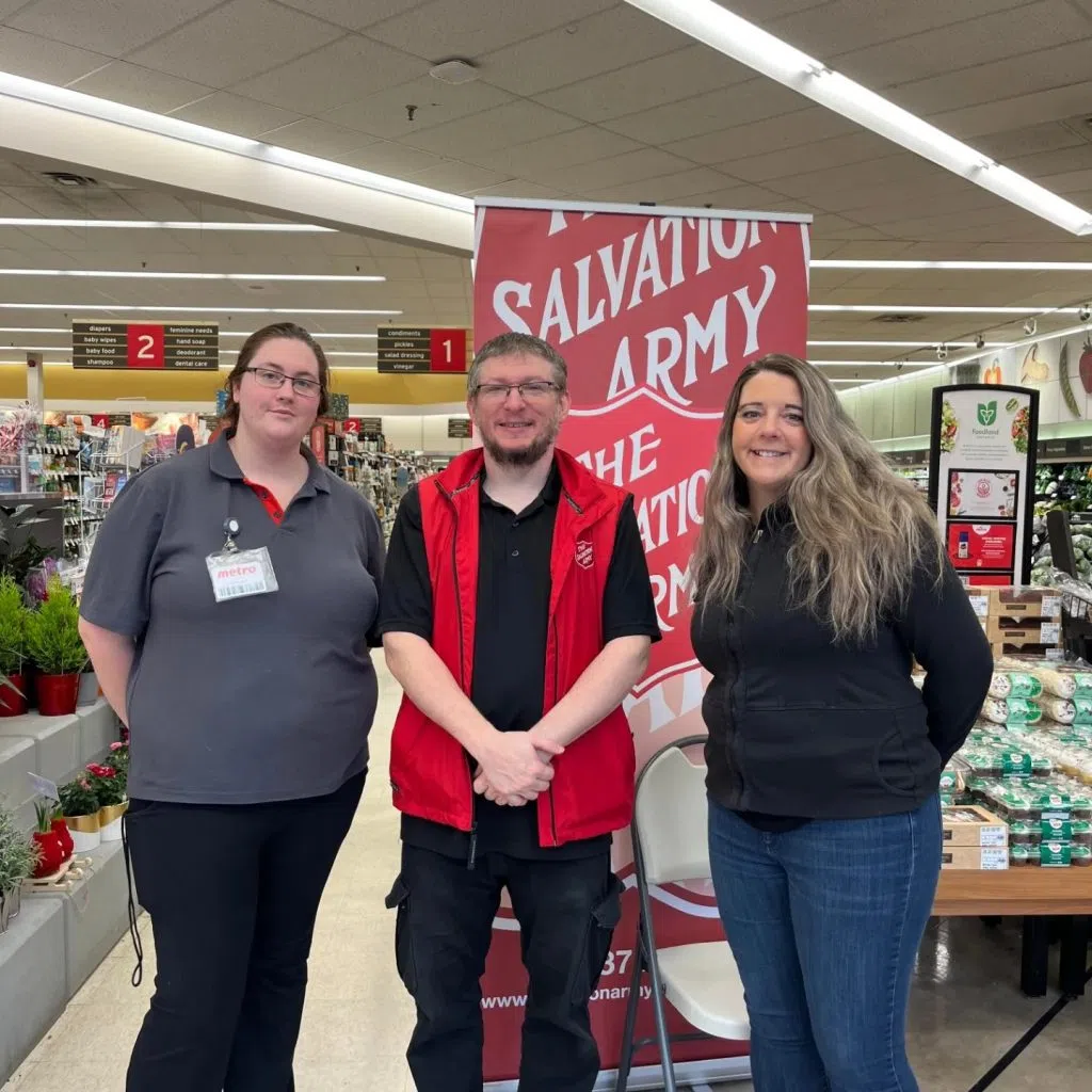 Three people at Metro Grocery Store