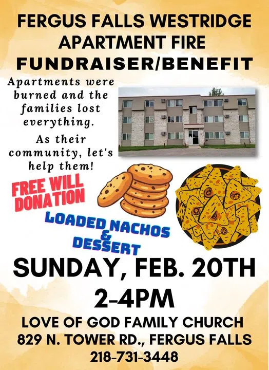 Fergus Falls Westridge Apartment Fire Fundraiser/Benefit Fergus Now