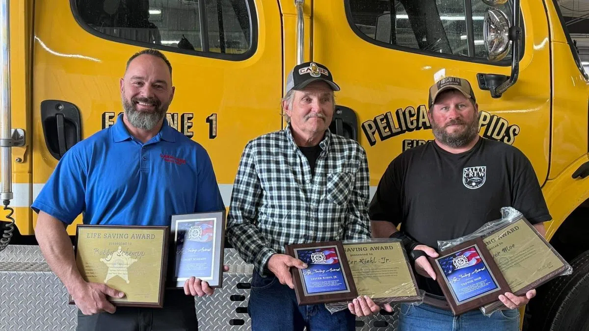 Life Saving Awards Presented by Sheriff Barry Fitzgibbons and Pelican