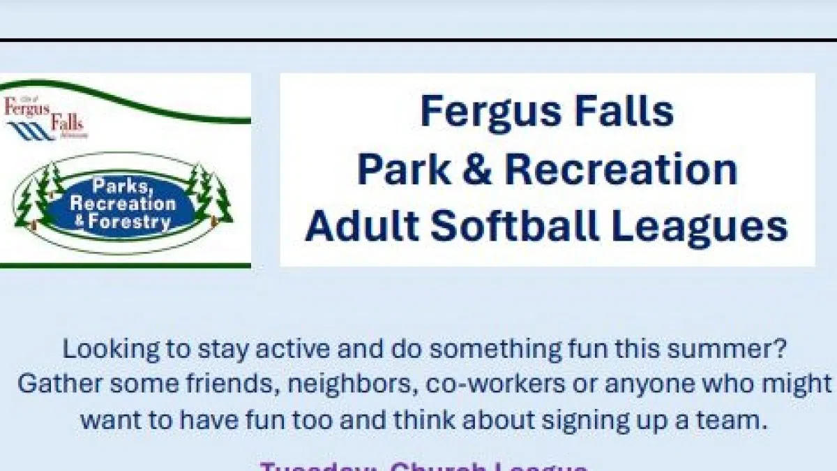 Fergus Falls Park & Recreation Adult Softball Leagues for Summer Fun