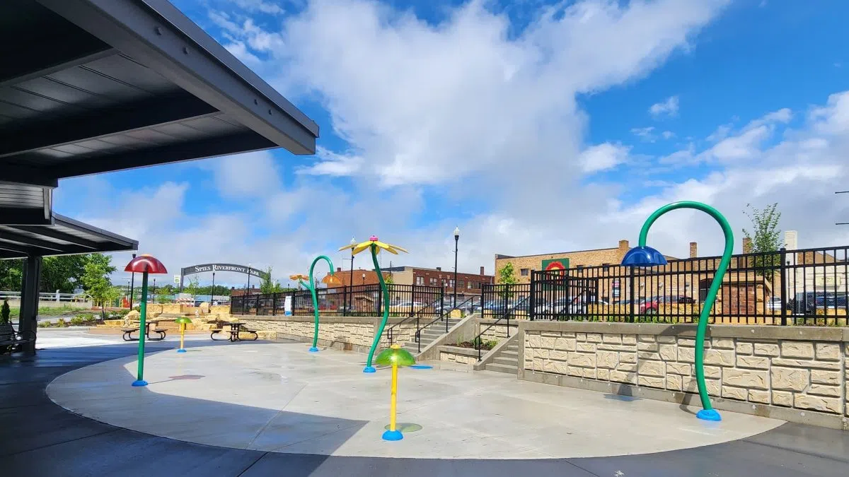 Riverfront Splash Pad Opening This Afternoon Whether Rain or Shine