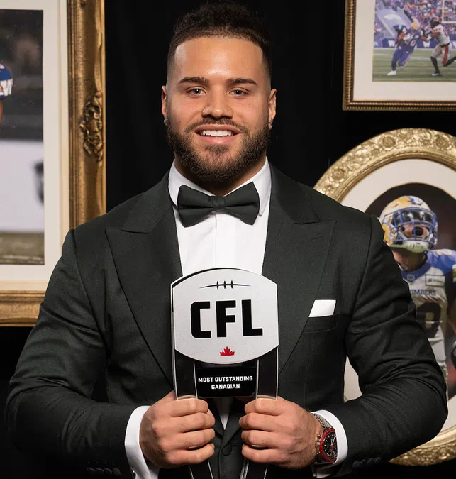 Brady Oliviera is Canadian Football League’s Top Player and Top Canadian