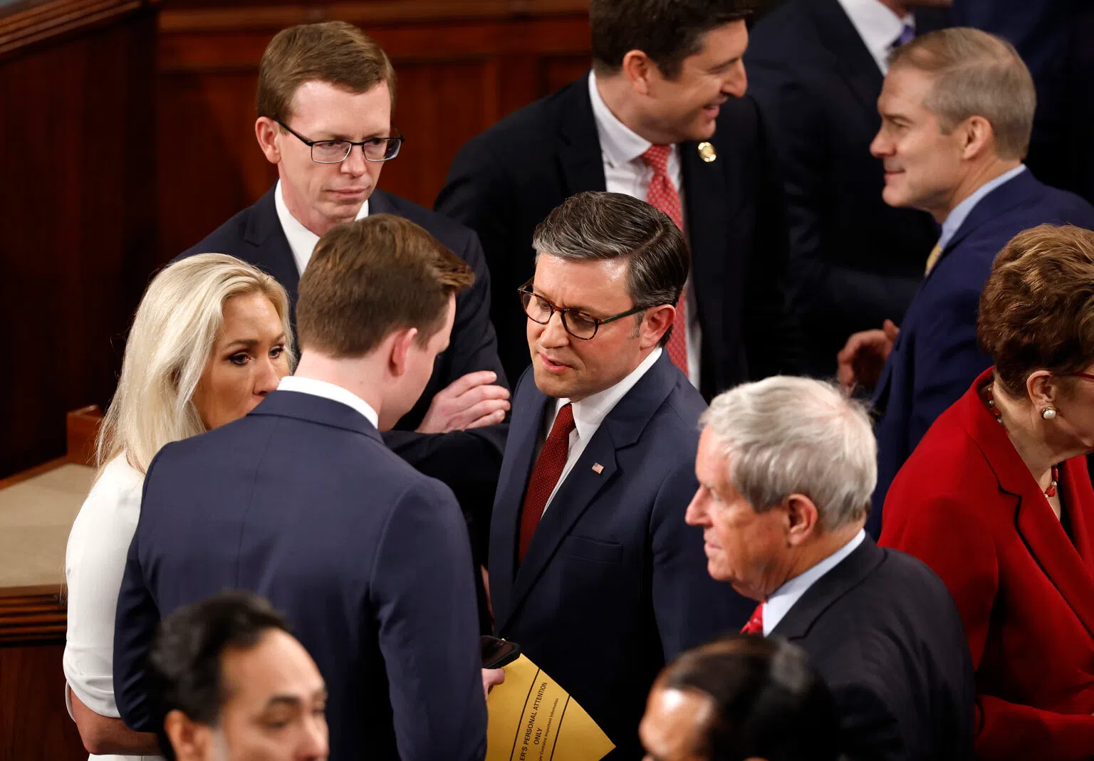 Cliffhanger on Capitol Hill Johnson reelected as Speaker of the House