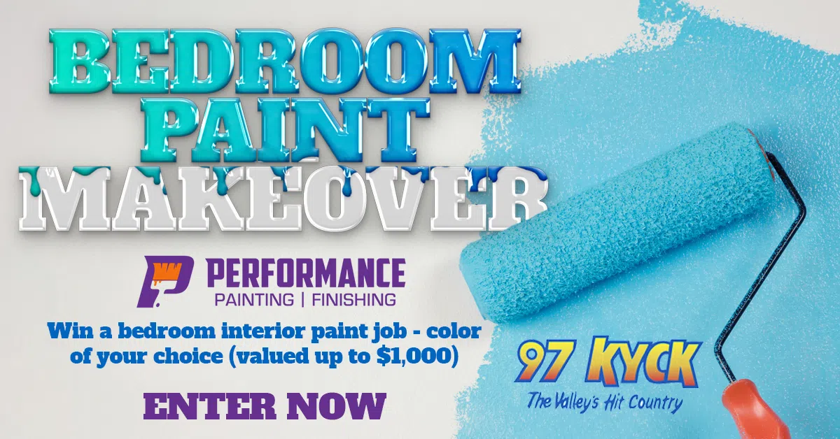 Win a Bedroom Paint Makeover with Performance Paint and Finish 97 KYCK