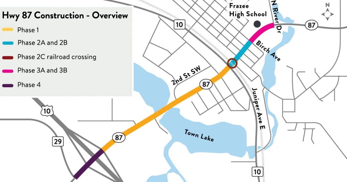 Construction on Highway 87 in Frazee to Begin Next Week Lakes Area Radio