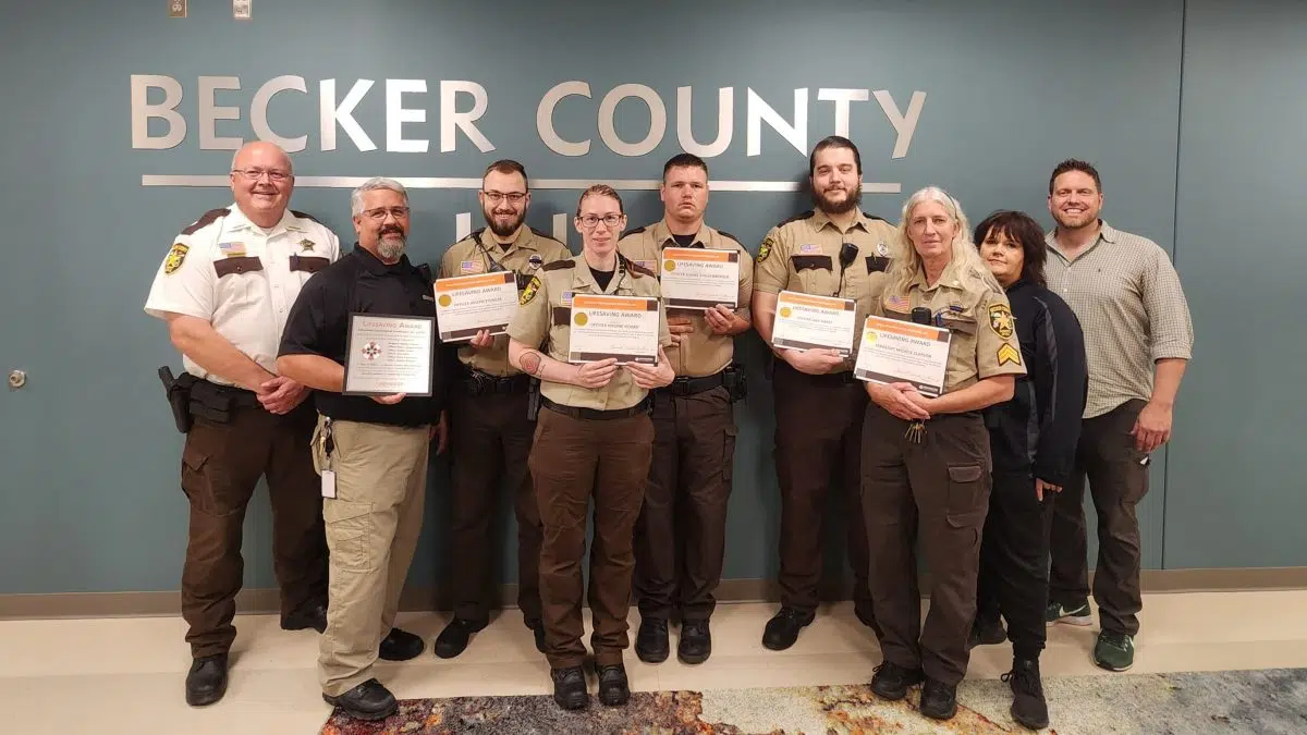 Becker County Jail Staff Received Lifesaver Awards For Saving A Non ...