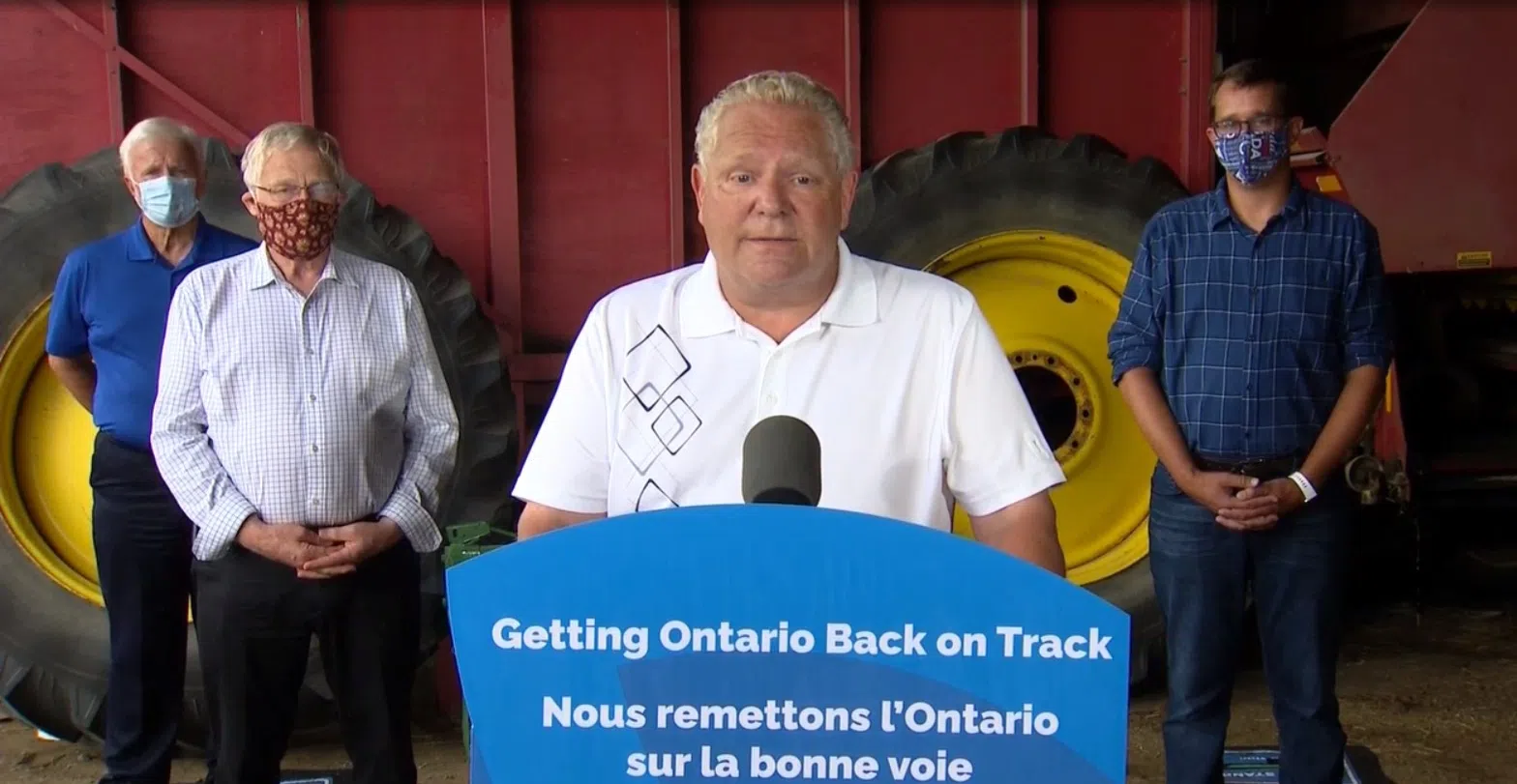 ONTARIO PROVIDING ADDITIONAL SUPPORT FOR FARMERS