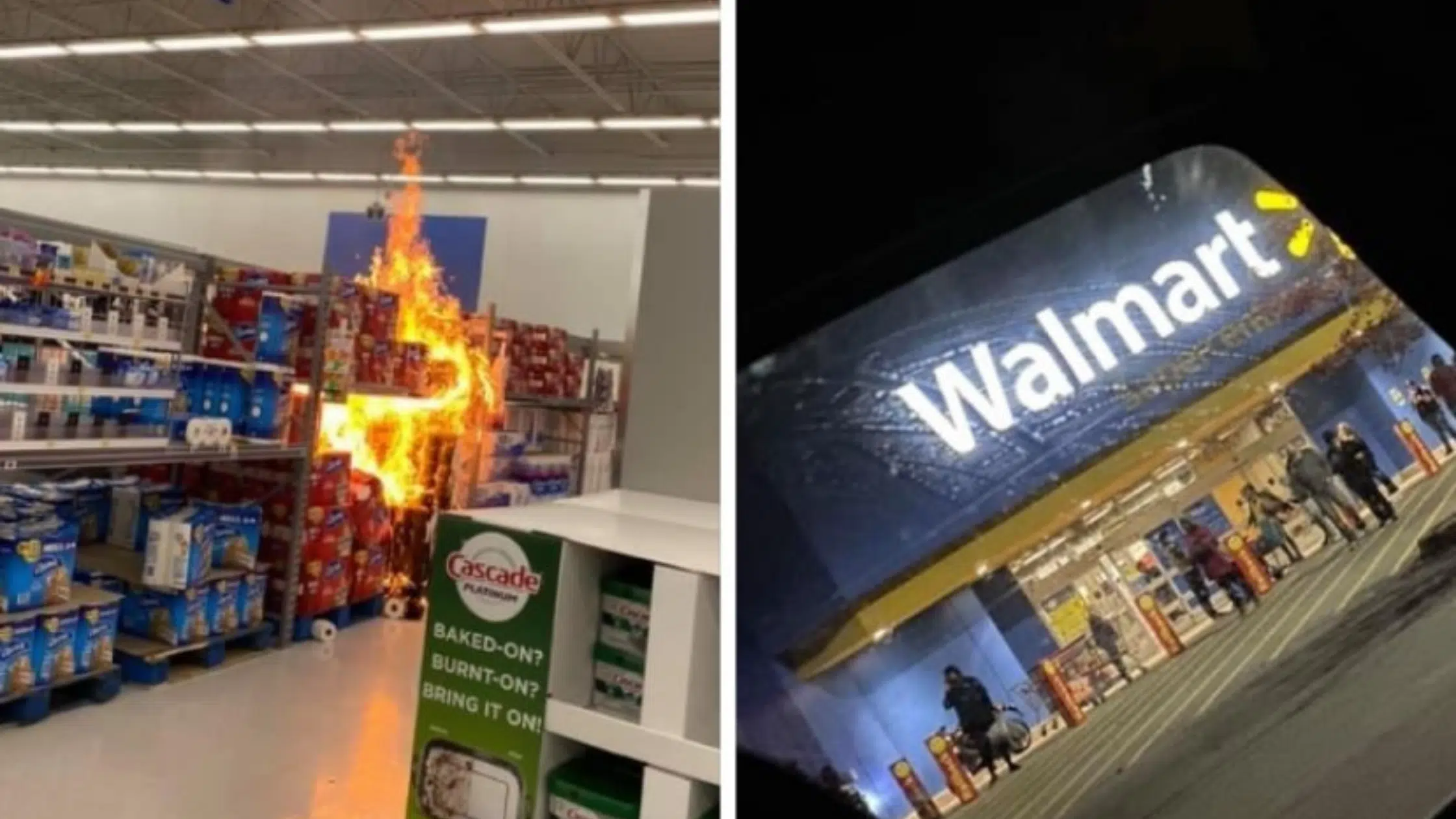 FIRES SET AT THREE WALMARTS IN KITCHENER-WATERLOO BEING INVESTIGATED AS ARSON