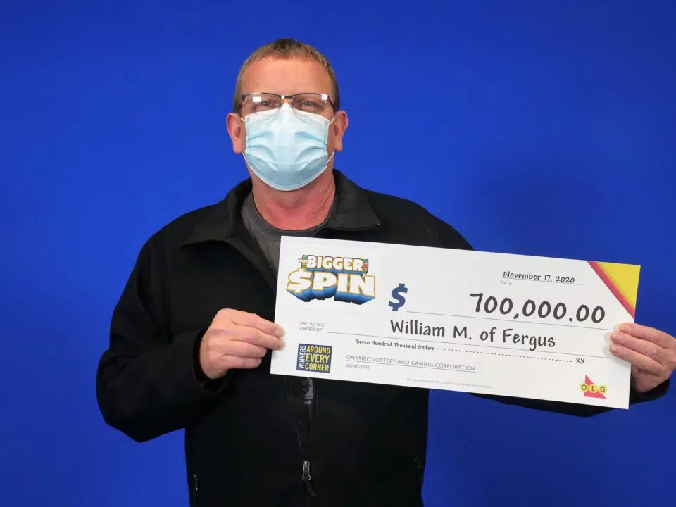 FERGUS MAN $700,000 RICHER AFTER WINNING WITH BIGGER SPIN INSTANT GAME