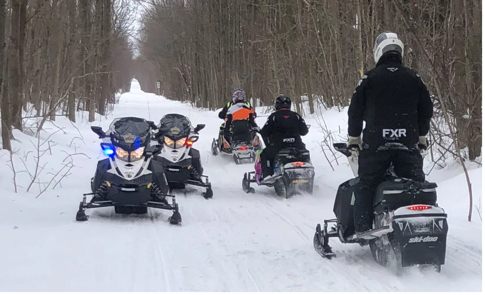Wellington County OPP Out with Safety Message for Snowmobilers