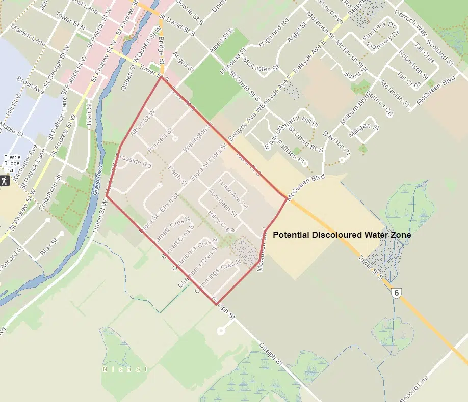 Centre Wellington Water Services Completing Repair on Braeside Road in Fergus