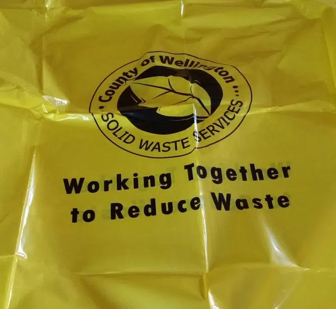 Wellington County's User Pay Garbage Bag Service Fee to Increase July 1st