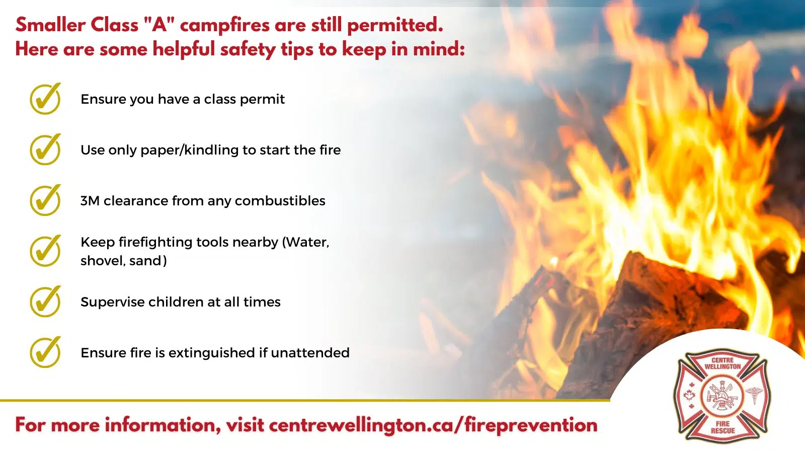Some fire permits suspended in Centre Wellington