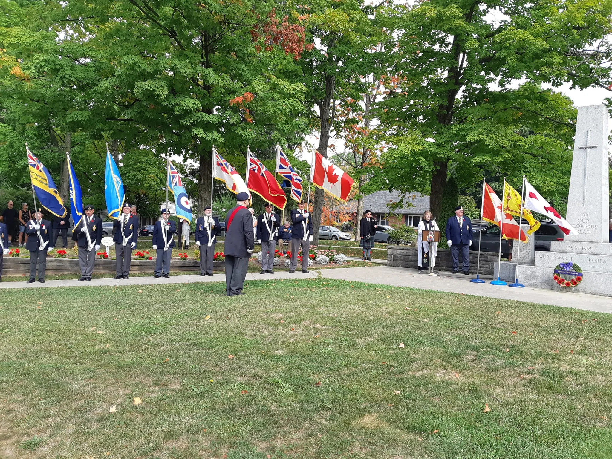 Fergus Legion Holds Ceremony to Remember Queen Elizabeth II