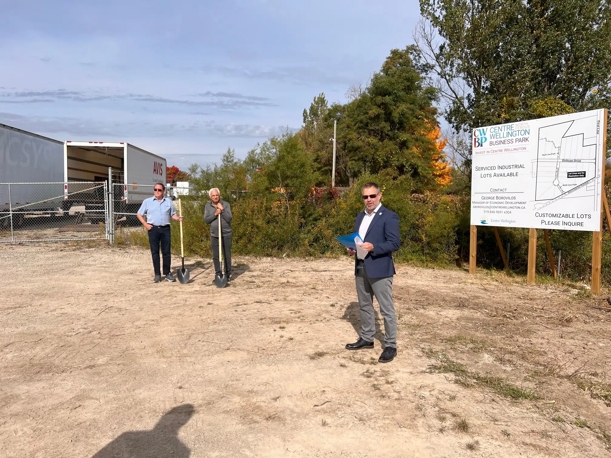 Groundbreaking Held for New Centre Wellington Business Park in Fergus