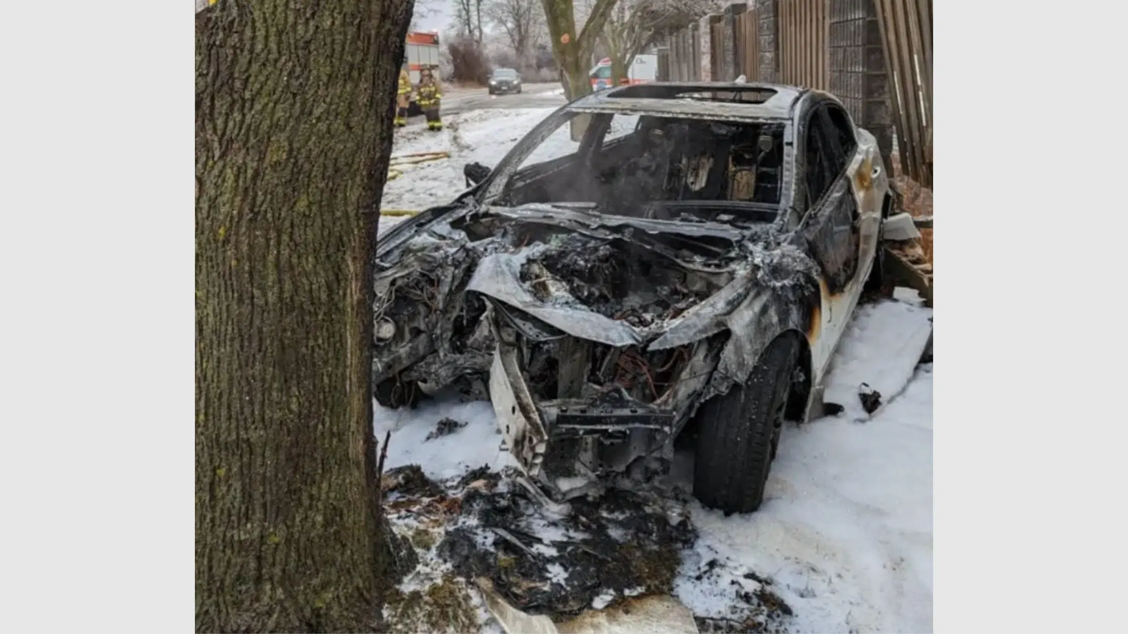 Wellington County OPP Investigating Fiery Crash West of Guelph