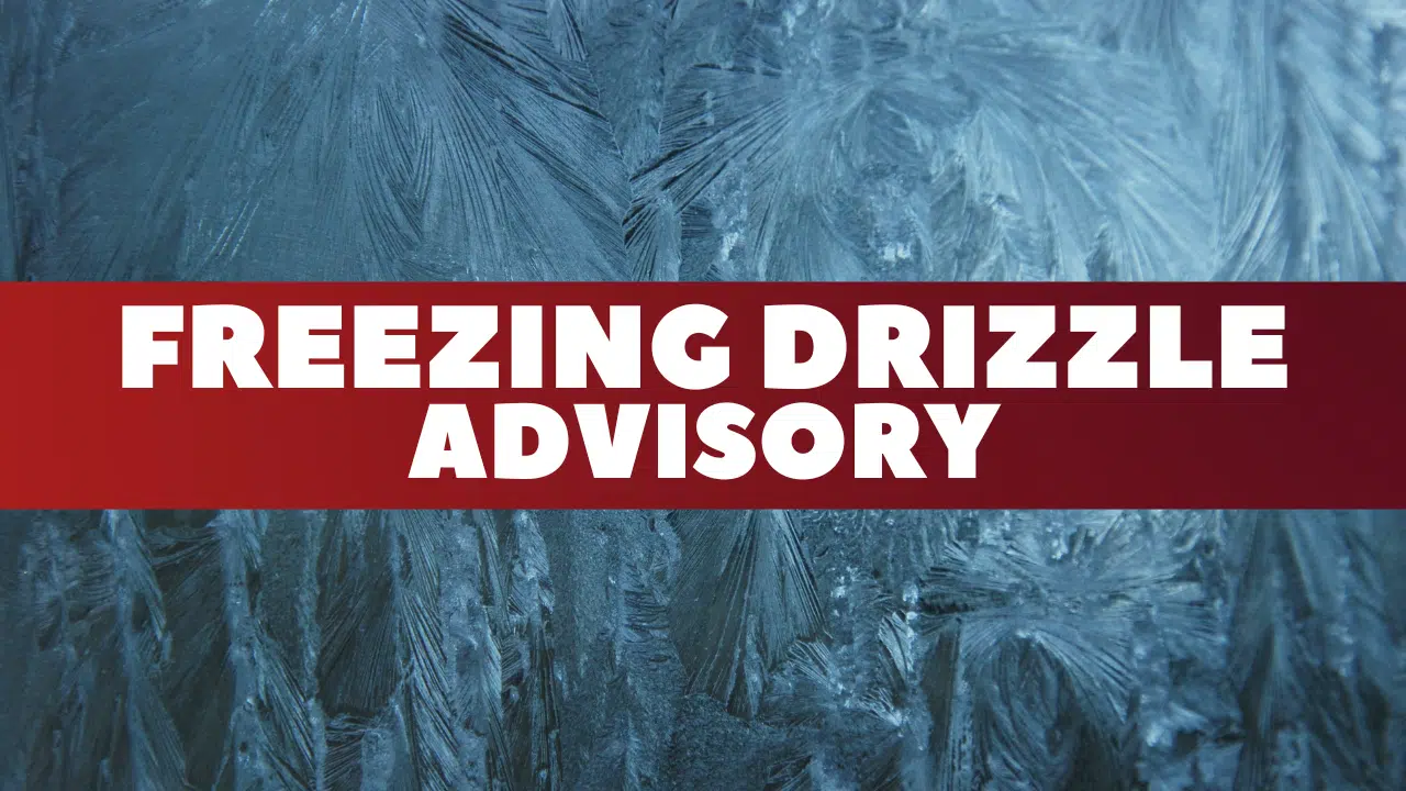 Freezing Drizzle Advisory in Effect for Centre Wellington and Wellington County