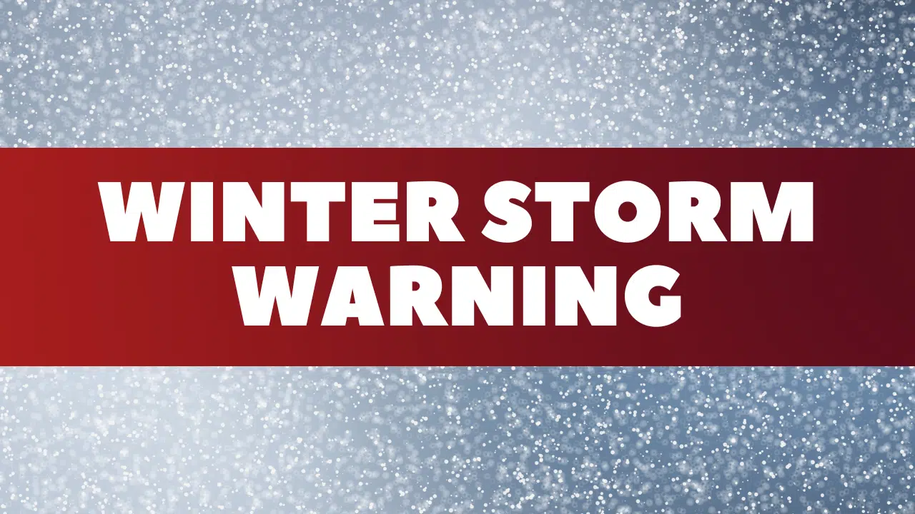 Winter Storm Warning in Effect for Northern Wellington County