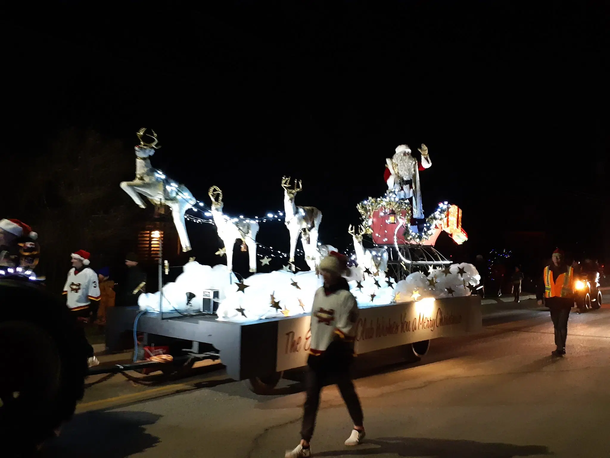 Santa Gets Ready For a Stop In Elora