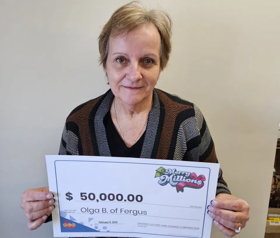 Fergus Woman Cashes in $50,000 on Merry Millions OLG Ticket Purchased on Tower Street