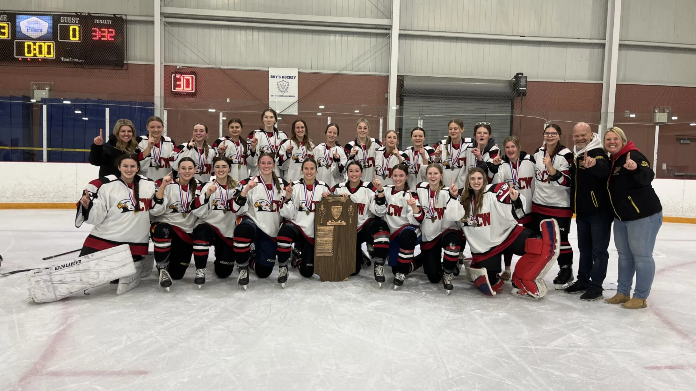 CWDHS Girls Hockey Team Wins CWOSSA AAA Championship in Kitchener Tuesday