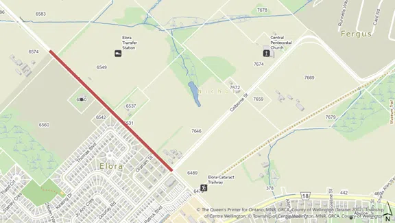Construction on Gerrie Road to Impact Access to Elora Transfer Station