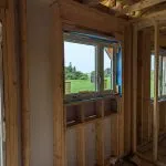 An image of the windows that have been installed in the Habitat for Humanity Build in Fergus.