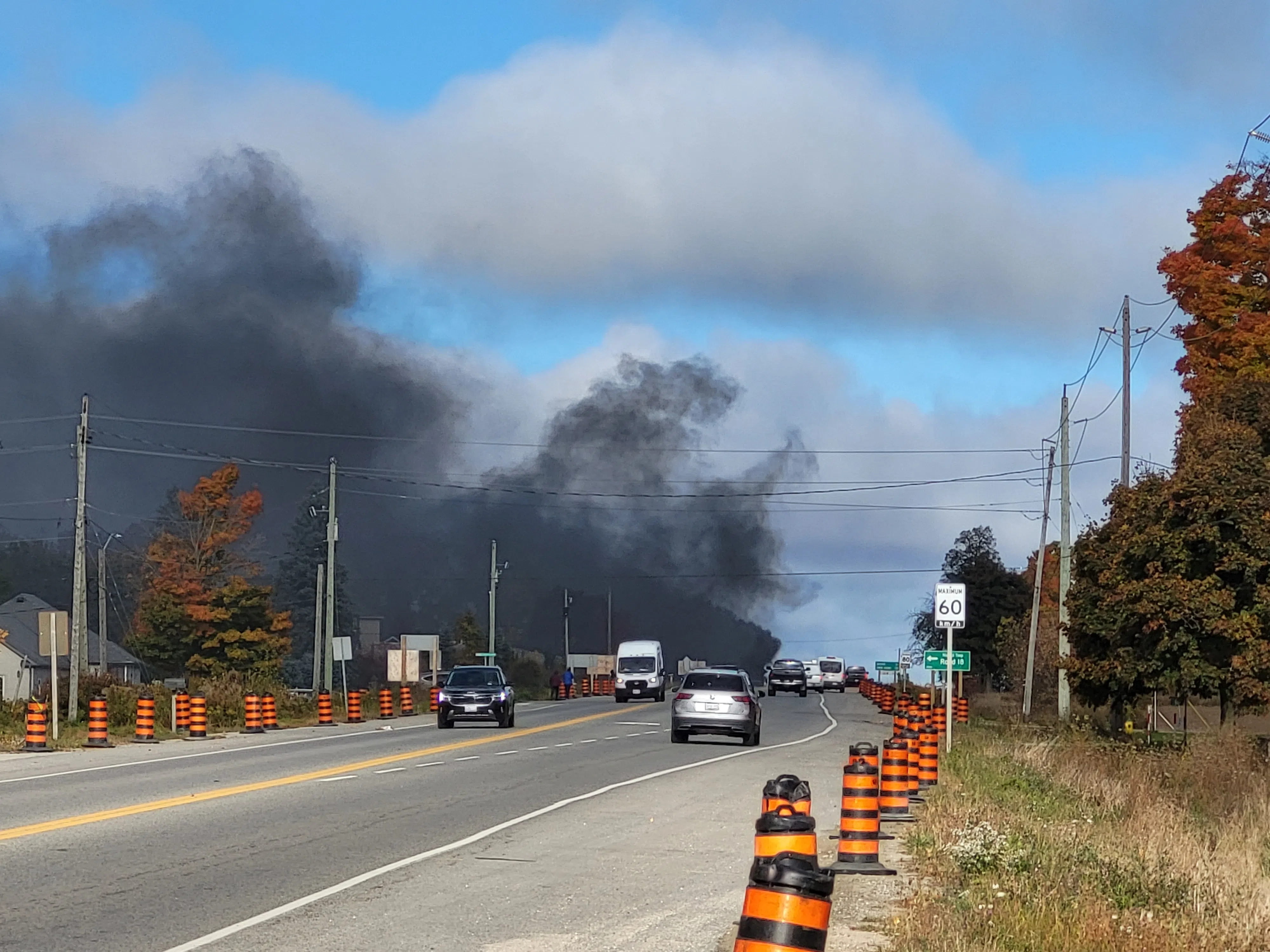 No Injuries Following Vehicle Fire North of Fergus Wednesday