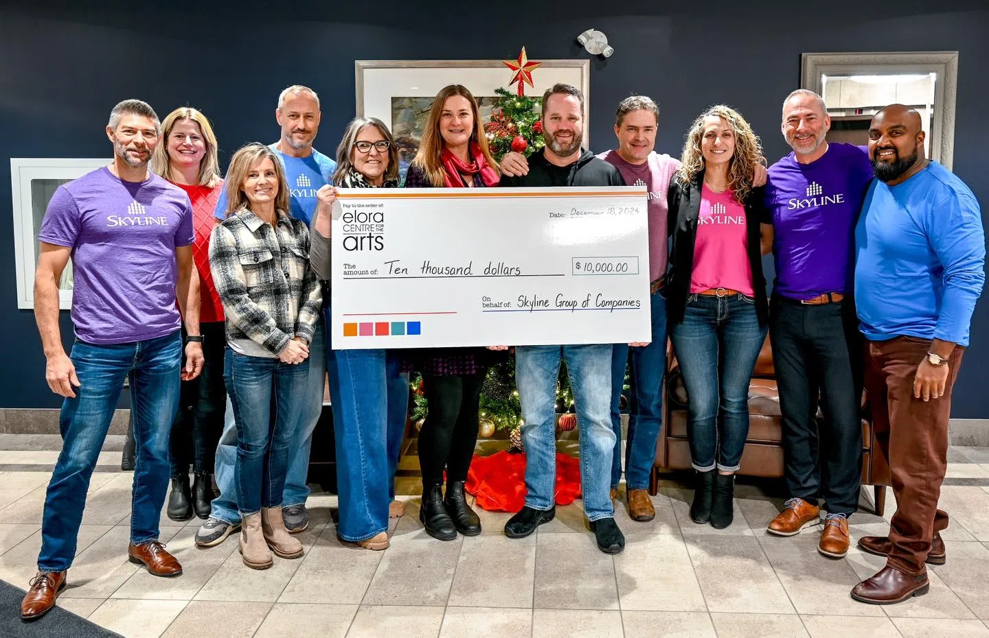 Skyline Group of Companies Matches Donations: $10,000 Raised for Elora Centre for the Arts