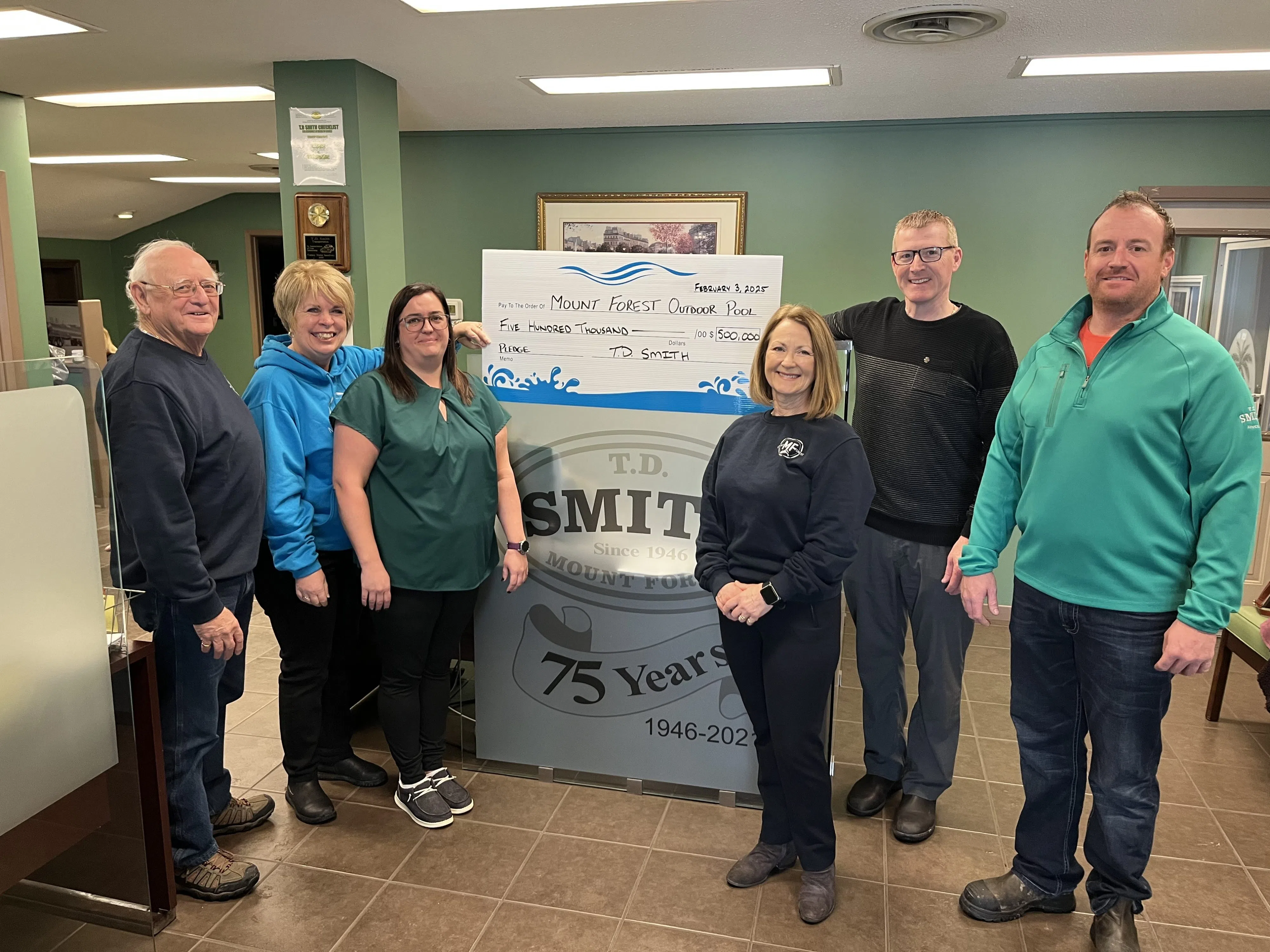 Mount Forest Company Donates $500,000 to new Mount Forest Outdoor Pool