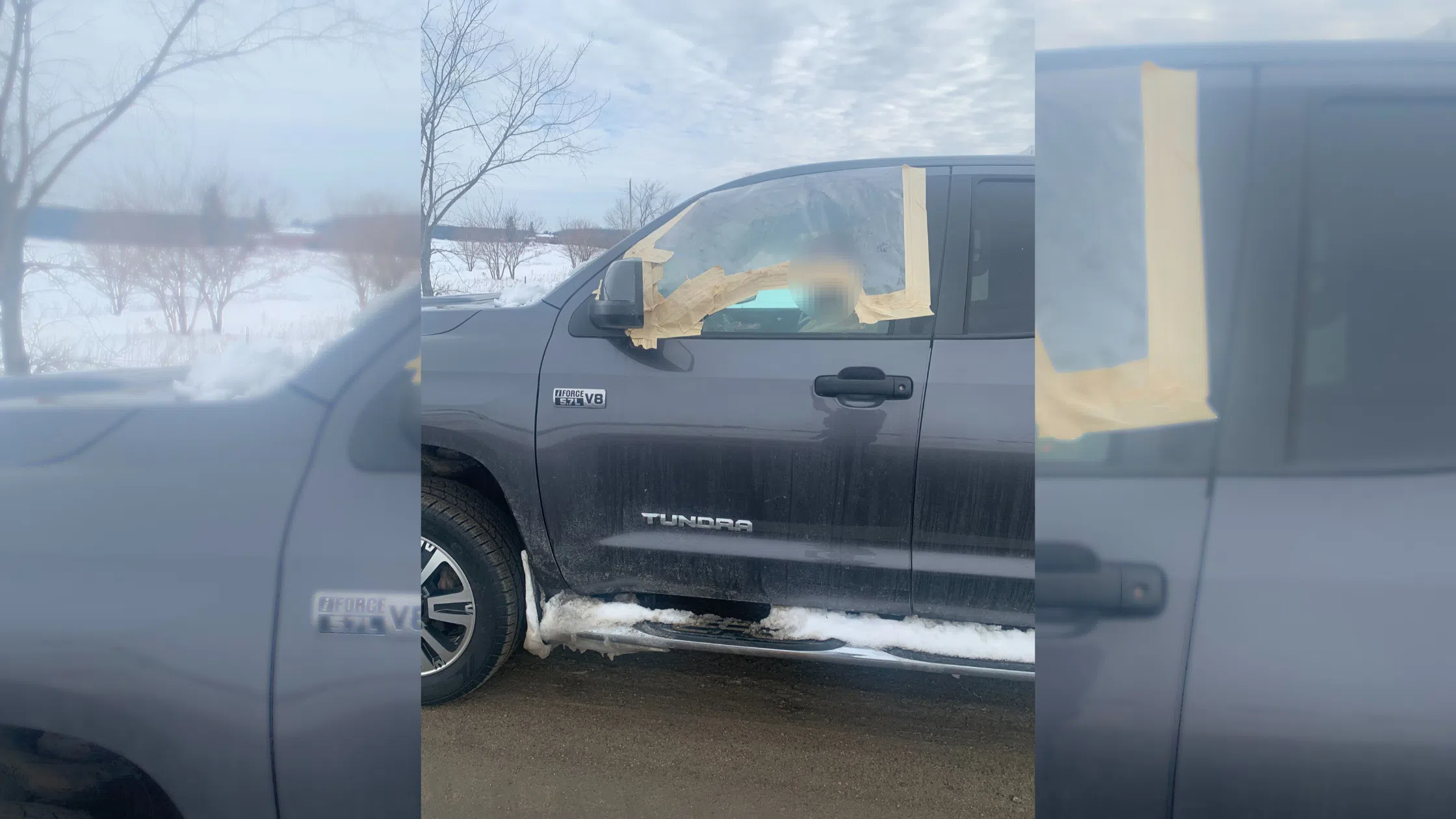 Wellington County OPP Charge Cambridge Driver for Having Makeshift Side Window
