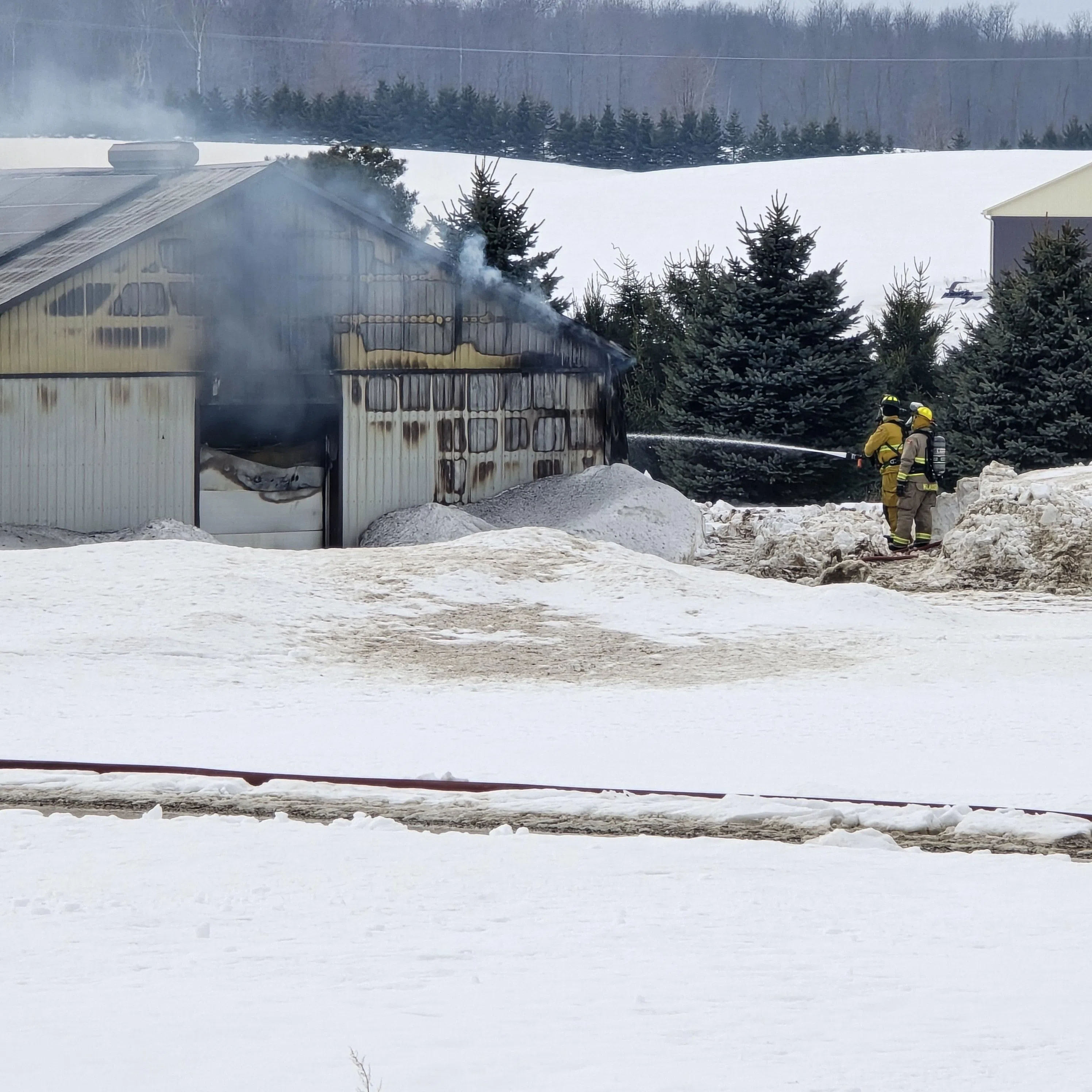 UPDATED: Mapleton Fire On Scene of Barn Fire Near Moorefield