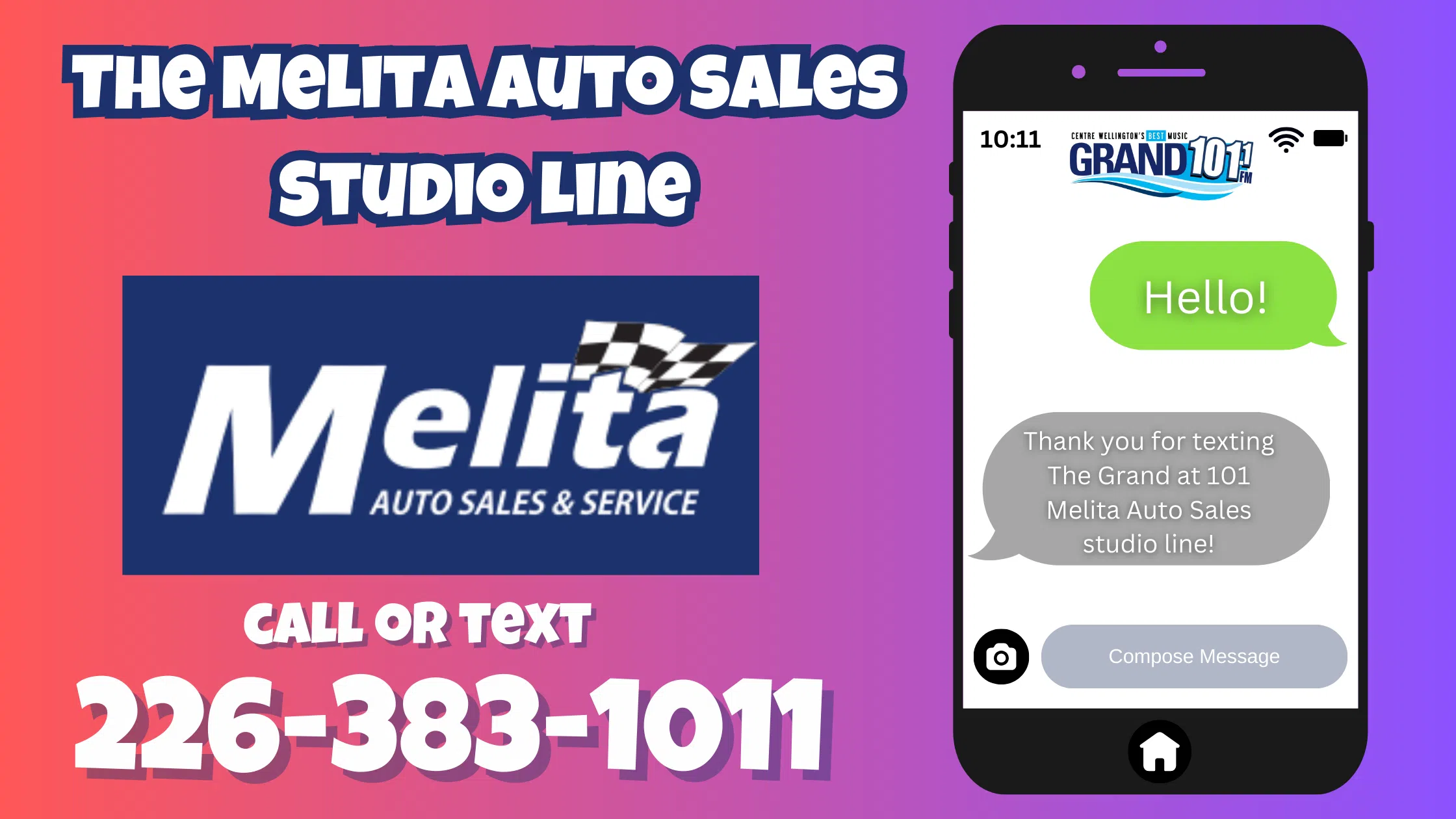 Feature: https://thegrand101.com/melita-auto-sales-studio-line/