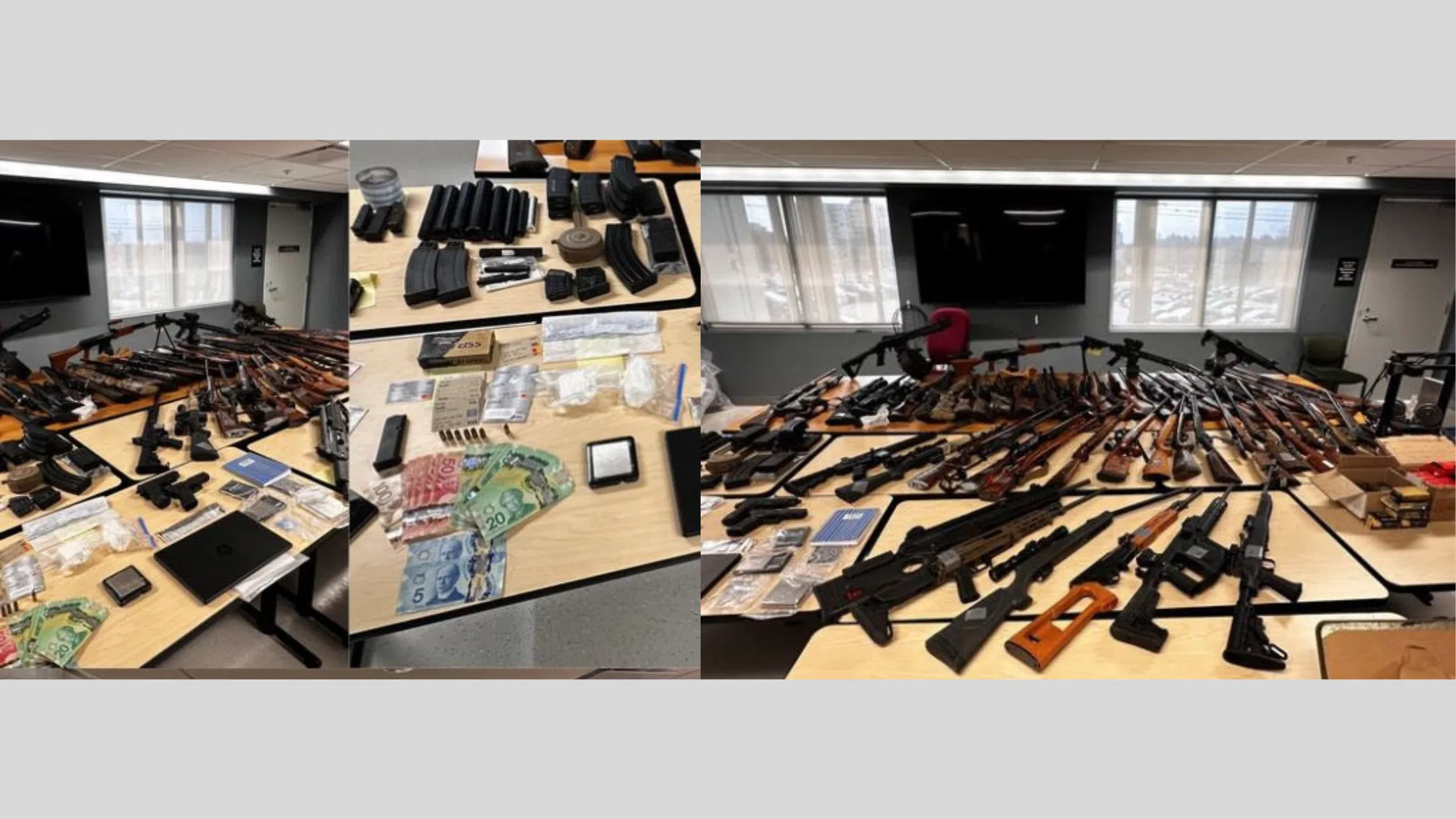 Guelph Police Arrest Four Individuals After 60 Firearms and $20,000 in Cocaine Seized