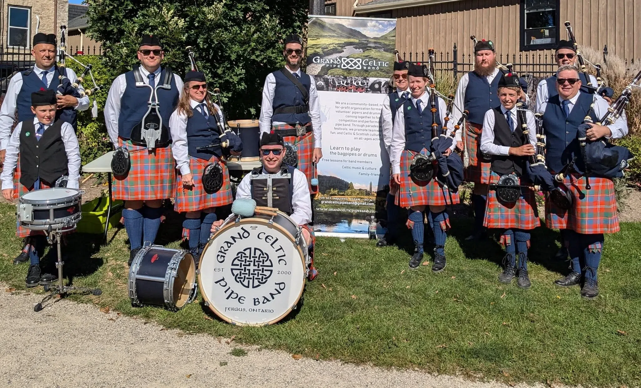 Grand Celtic Pipe Band Hosting 25th Anniversary Open House on Sunday