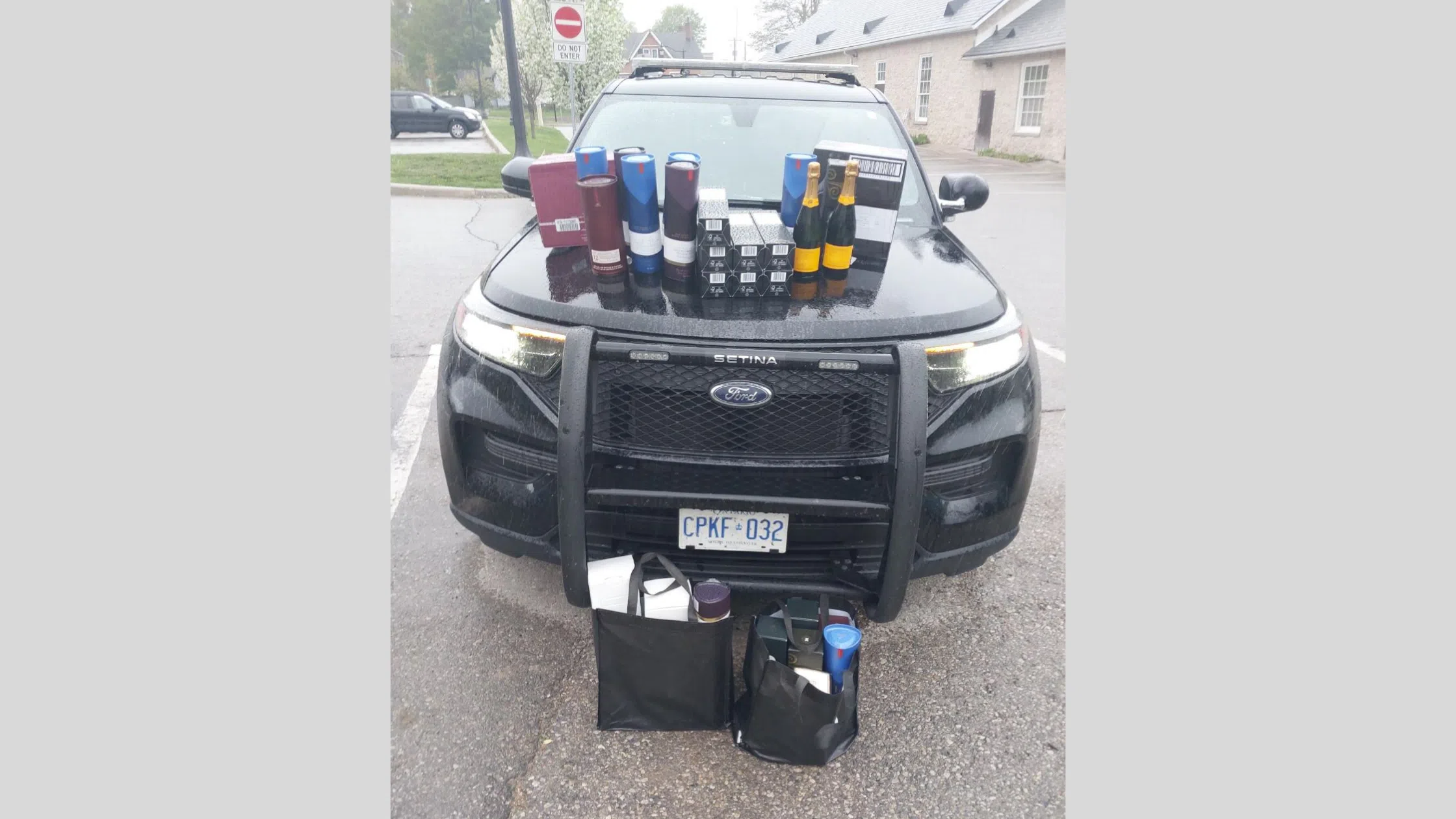 Over $6,000 Worth of Stolen Alcohol Recovered in Elora, One in Custody, Two Outstanding: OPP
