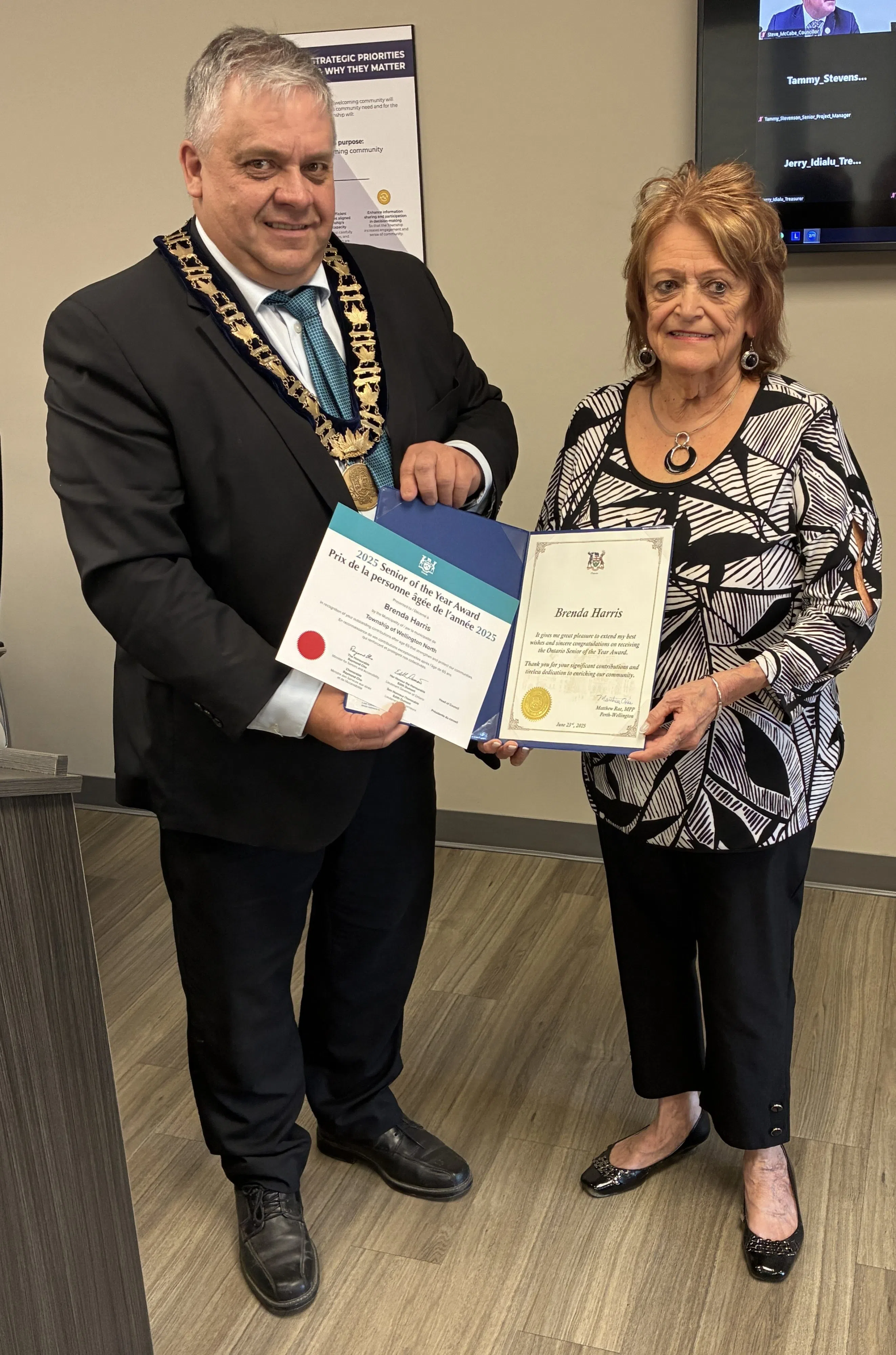 Brenda Harris Named Senior of the Year, Nine Volunteers Recognized by Township of Wellington North