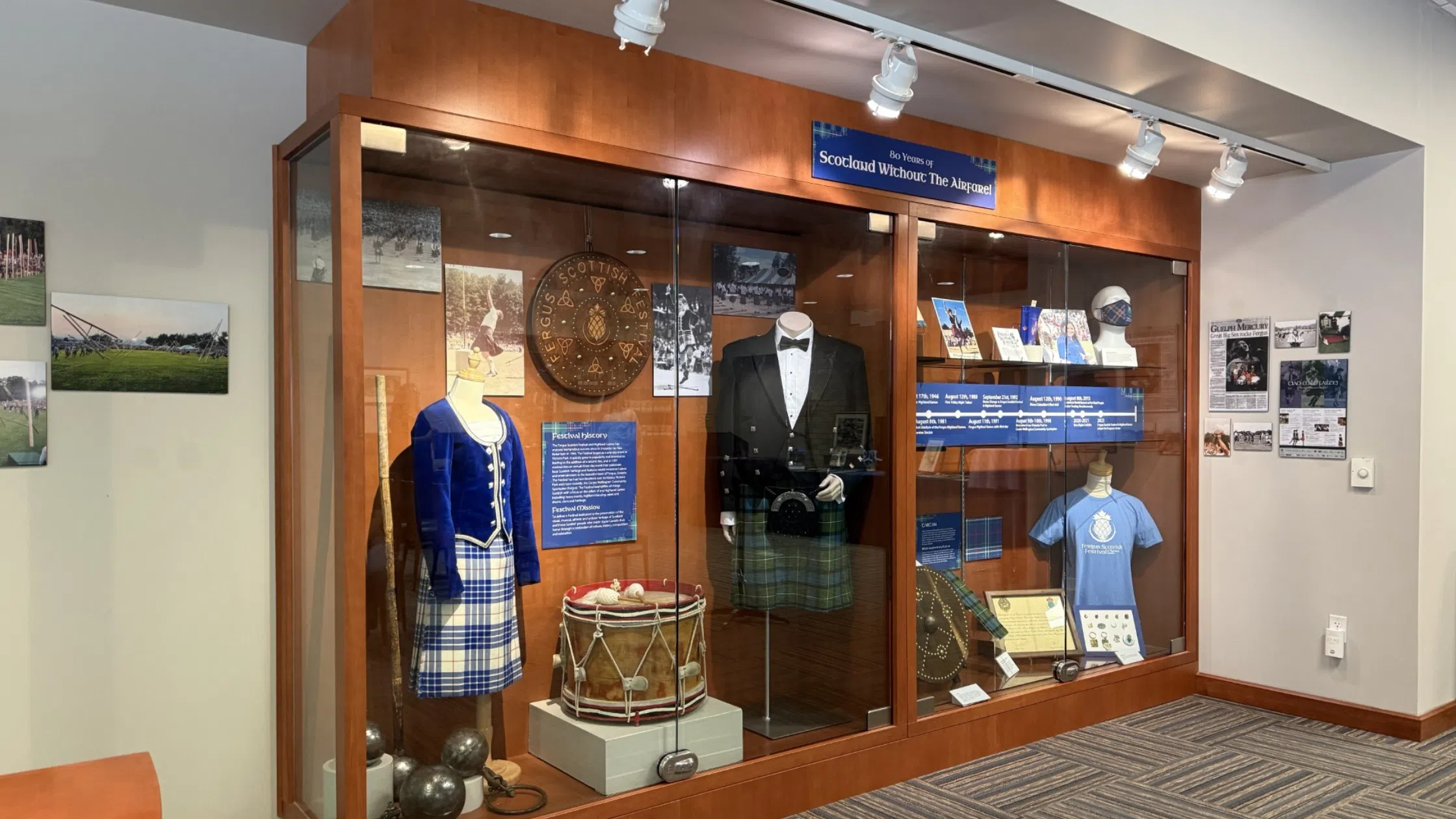Wellington County Museum and Archives Display Highlights Continued Growth of Fergus Scottish Festival