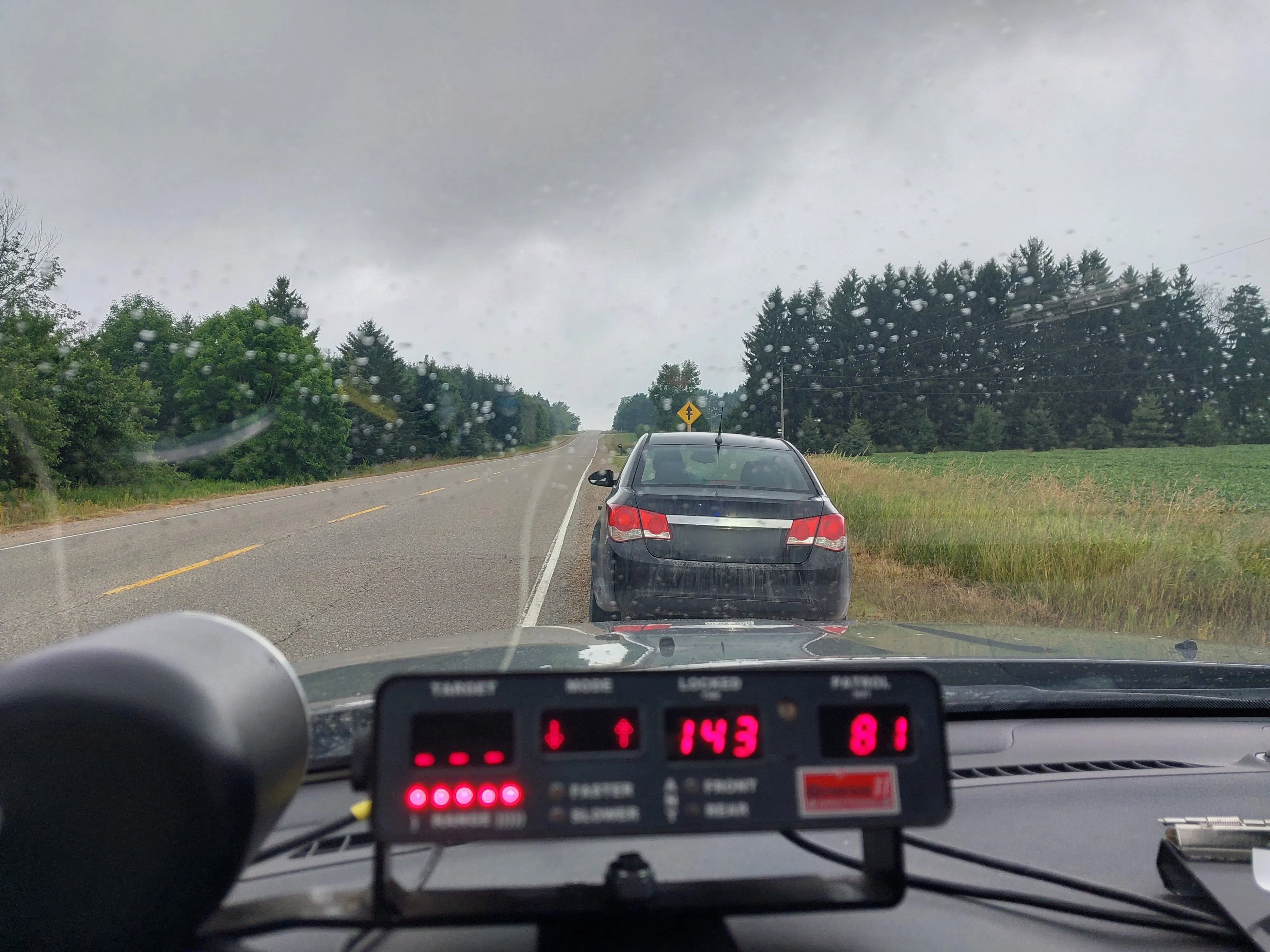 Driver from Milton Charged with Speeding Just North of Belwood Lake