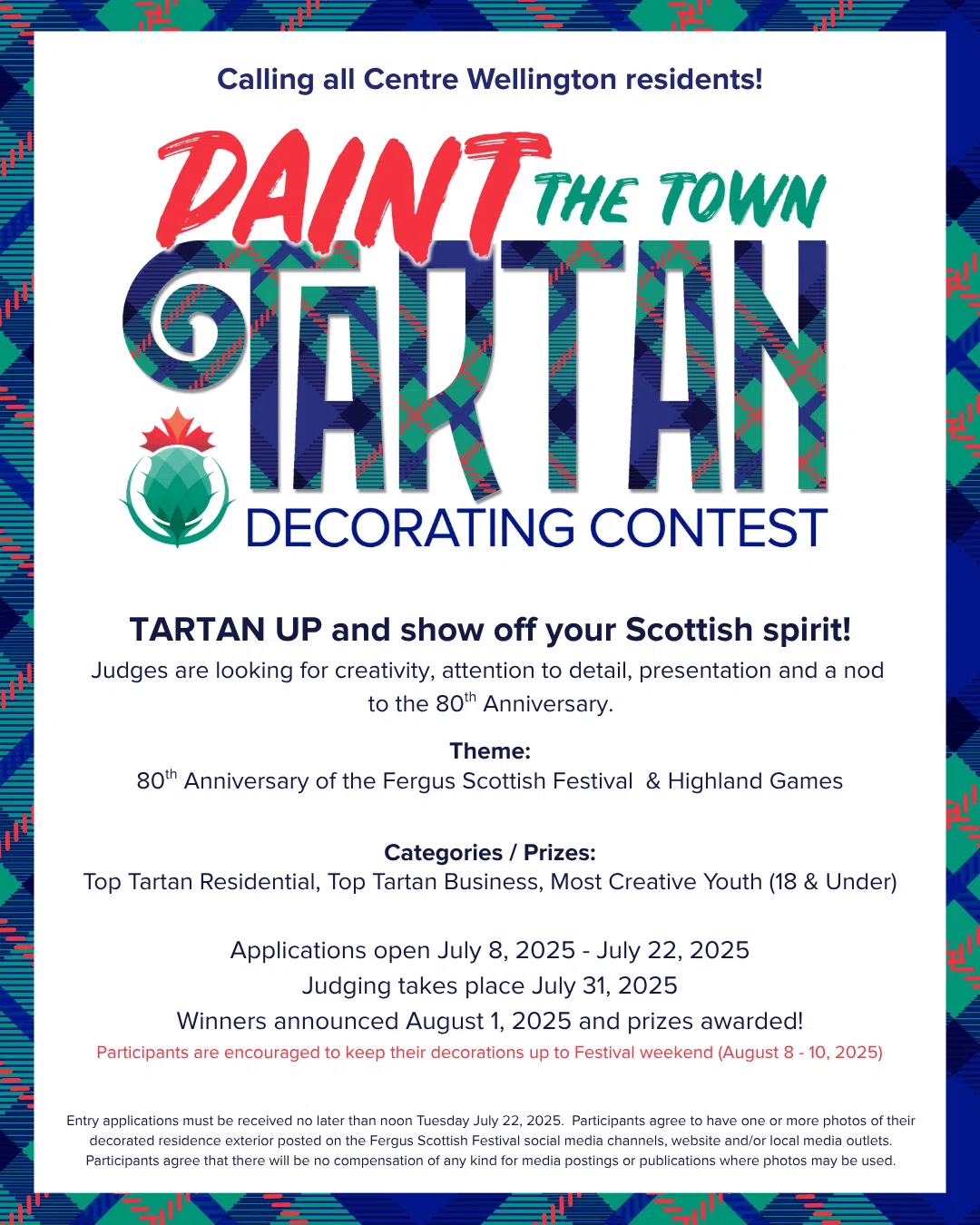 Paint the Town Tartan Decorating Contest Announced