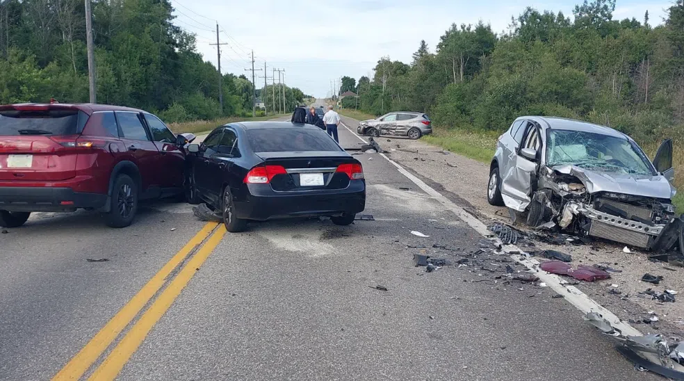 Driver Transported to Hospital Following Four Vehicle Collision in Guelph/Eramosa Monday