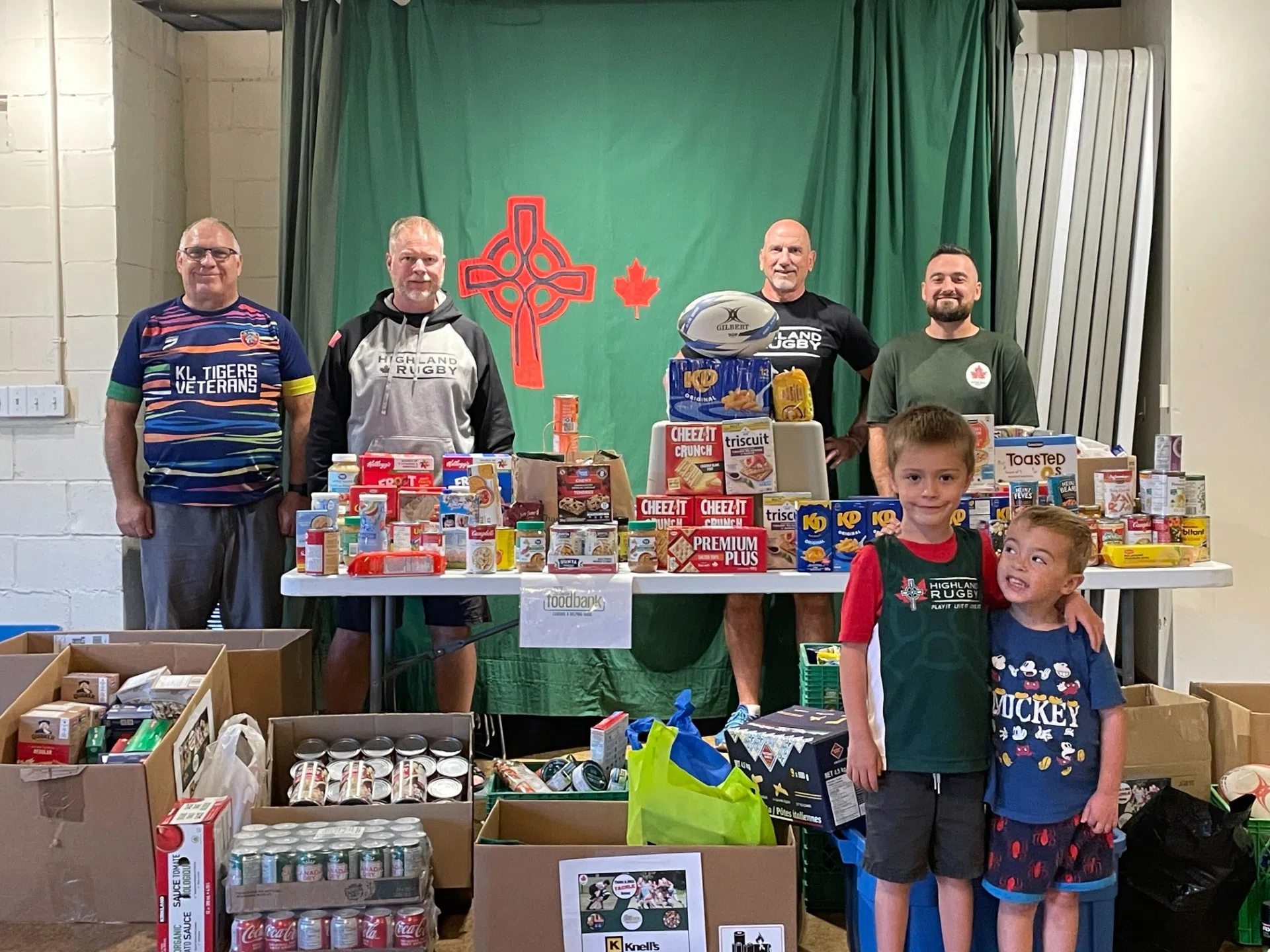 Highland Rugby Tackles Hunger with the Centre Wellington Food Bank